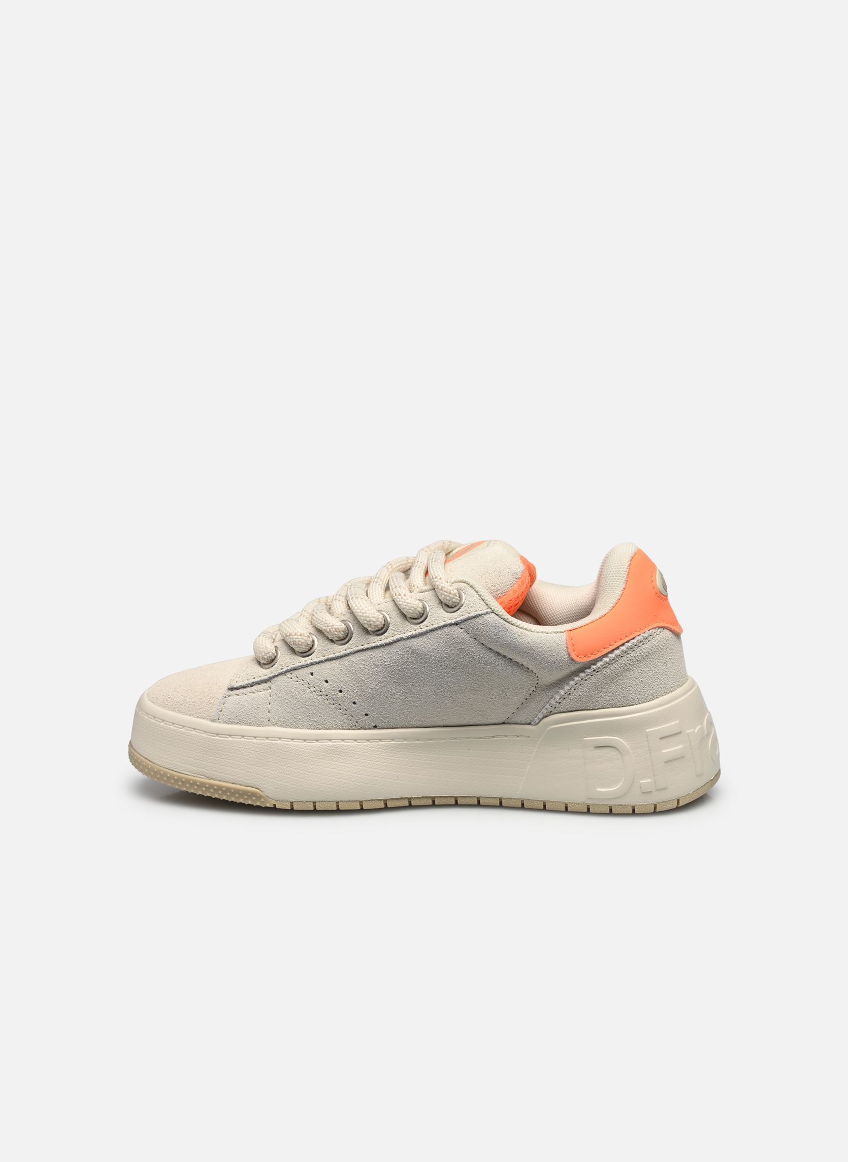 Baskets KEY femme beige D Franklin Baskets KEY femme beige Beige/Orange