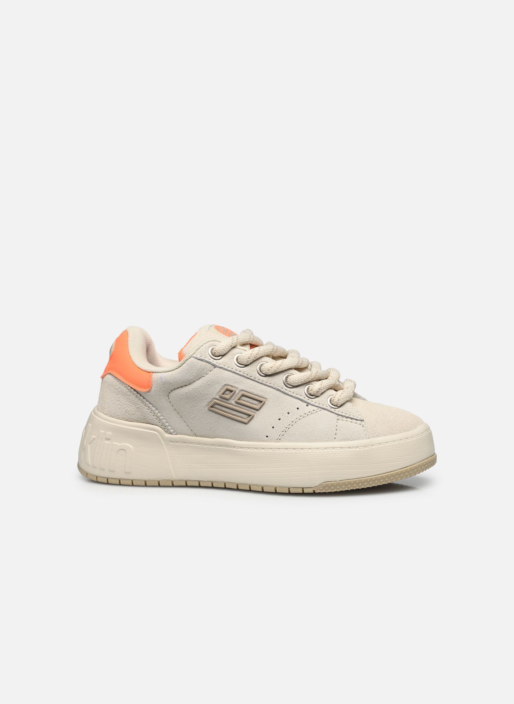 Baskets KEY femme beige D Franklin Baskets KEY femme beige Beige/Orange