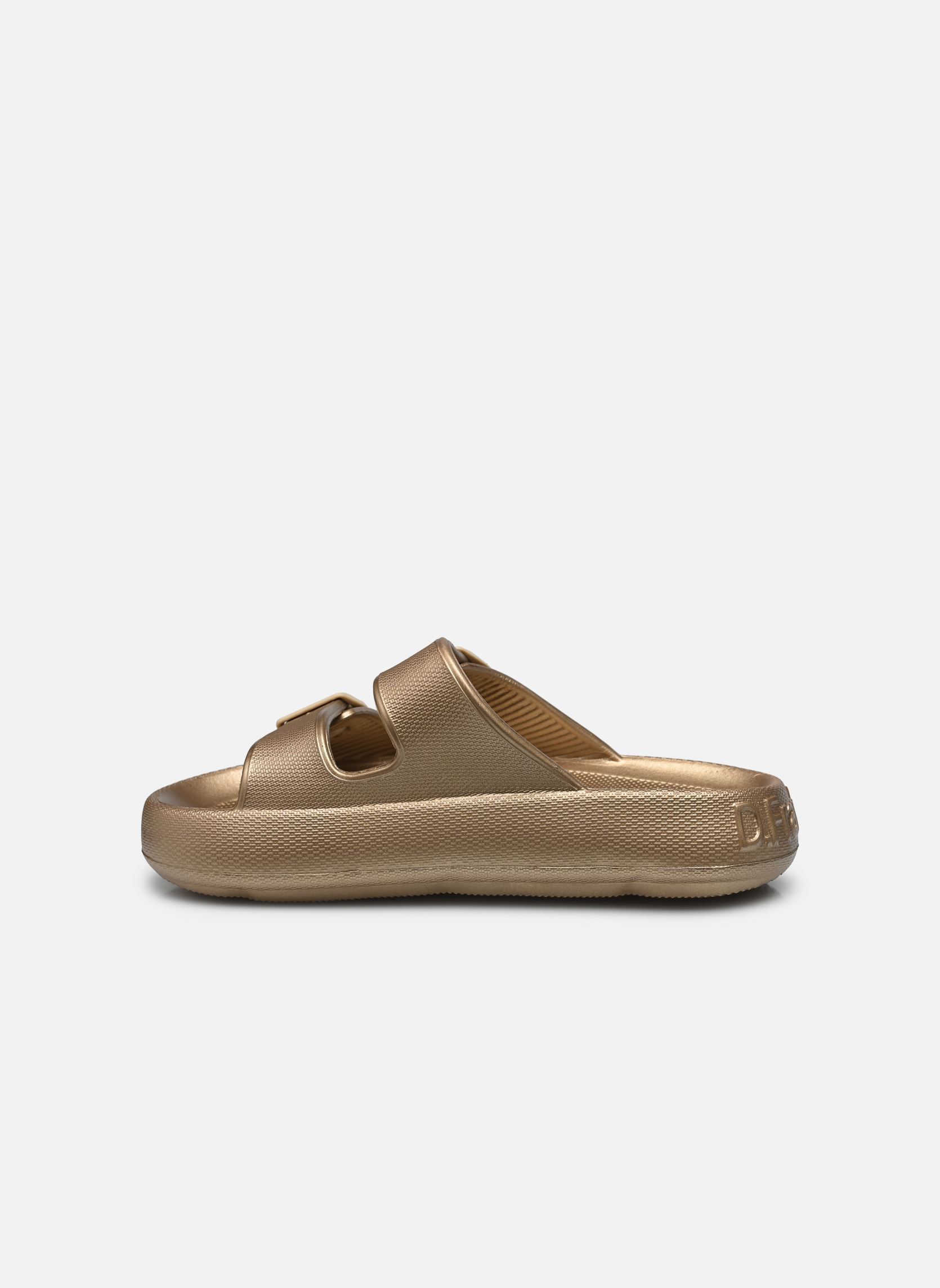 Platte sandalen BLOOMER dames goud en brons D Franklin Platte sandalen BLOOMER dames goud en brons GOLD