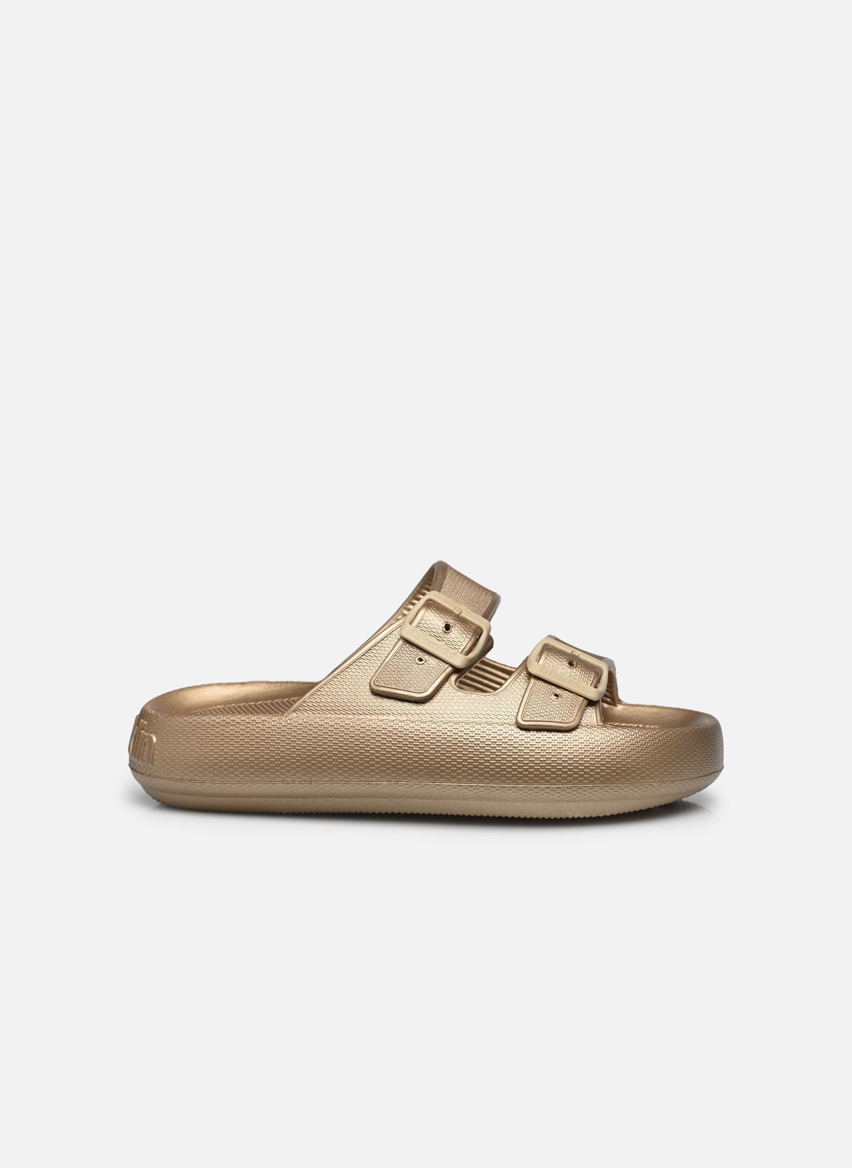 Platte sandalen BLOOMER dames goud en brons D Franklin Platte sandalen BLOOMER dames goud en brons GOLD