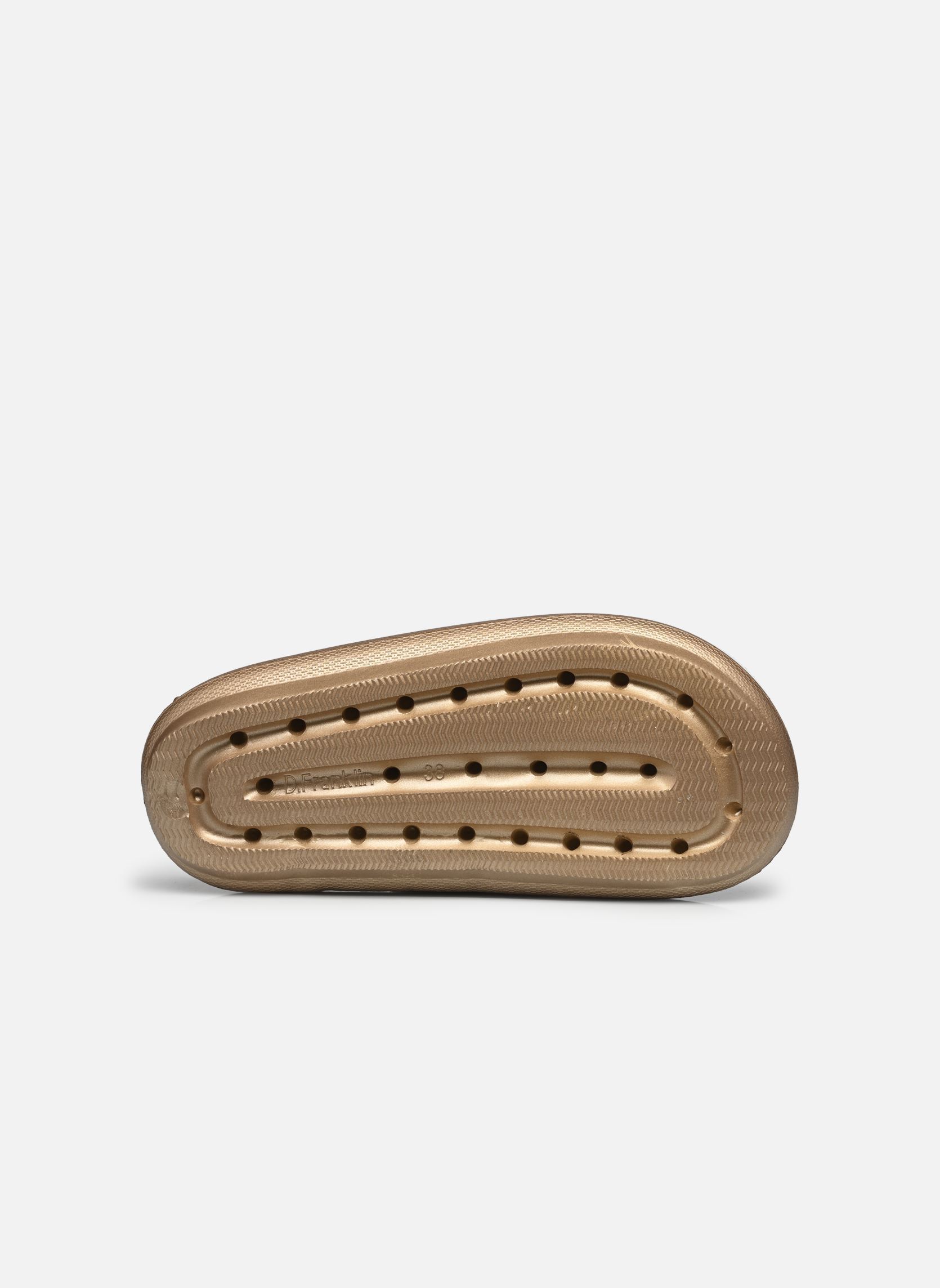Platte sandalen BLOOMER dames goud en brons D Franklin Platte sandalen BLOOMER dames goud en brons GOLD