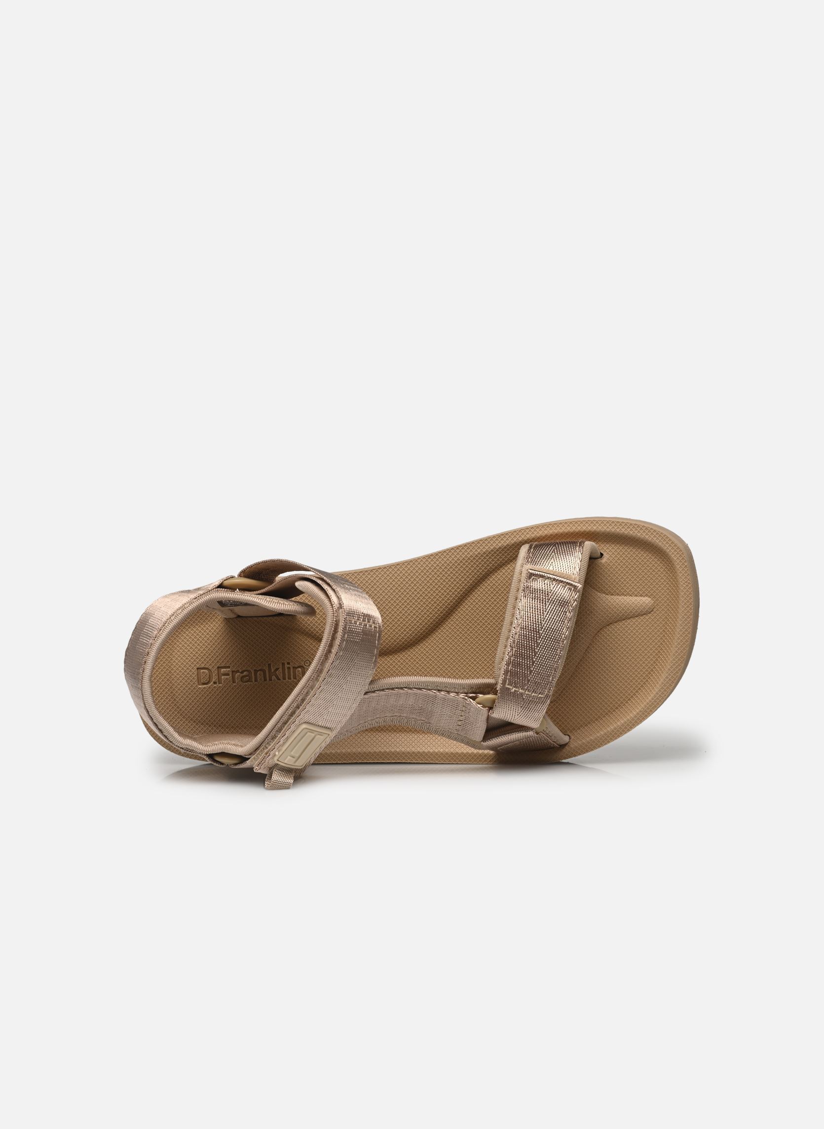 Platte sandalen FOREST HIGH dames goud en brons D Franklin Platte sandalen FOREST HIGH dames goud en brons GOLD