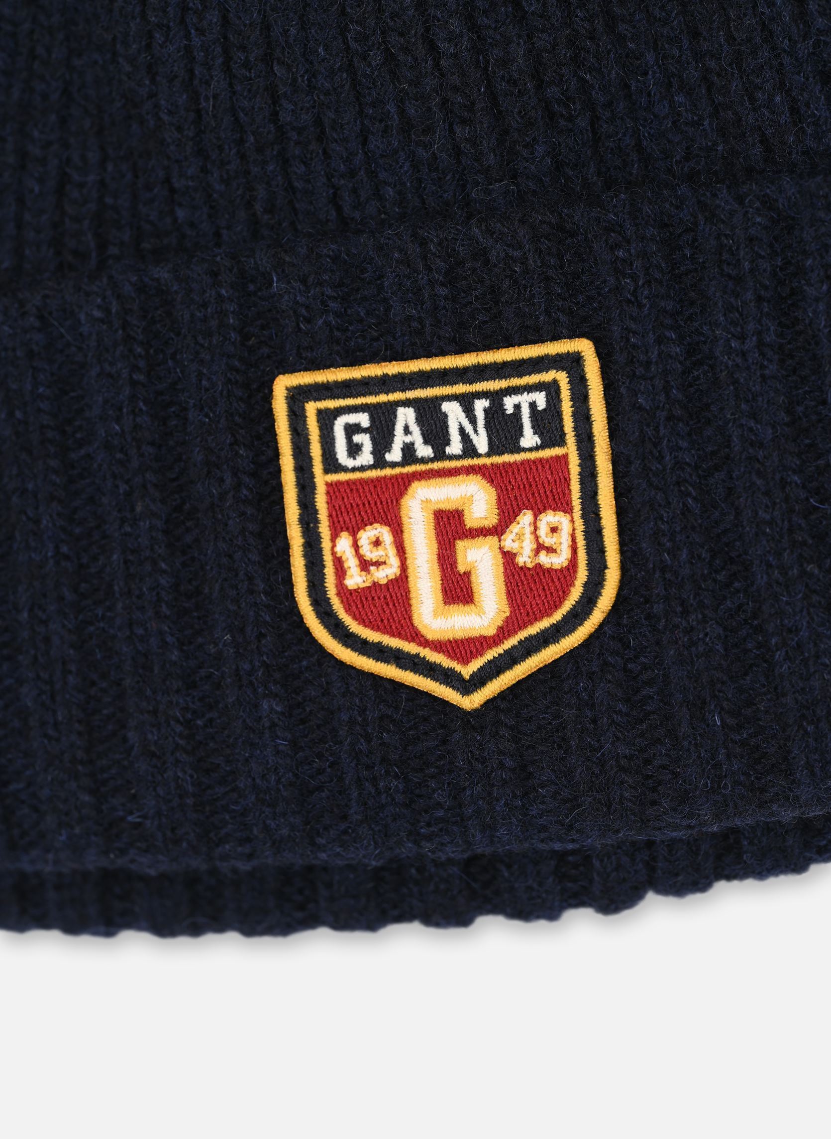Mutsen Badge Wool Beanie heren blauw GANT Mutsen Badge Wool Beanie heren blauw MARINE