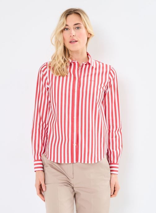 GANT Lange mouw overhemden Reg Poplin Wide Striped Shirt dames rood