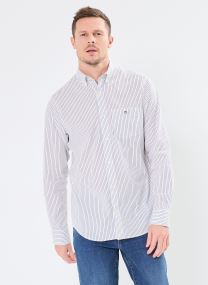 Camisas Reg Classic Poplin Stripe Shirt hombre blanco GANT Camisas Reg Classic Poplin Stripe Shirt hombre blanco COQUILLE OEUF