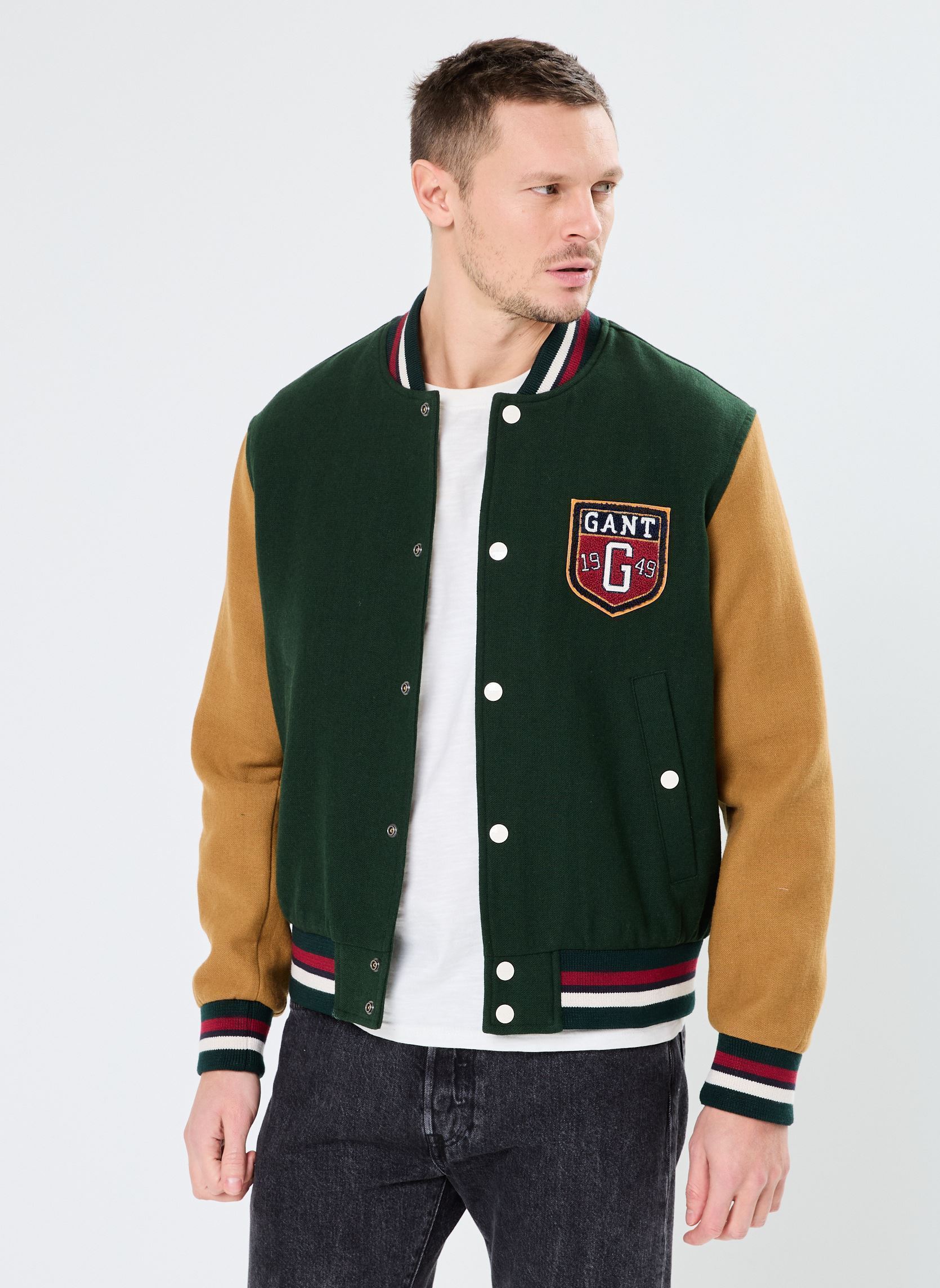 Vêtements GANT Wool Blend Varsity Jacket pour Accessoires