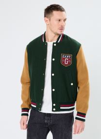 Klassieke jassen Wool Blend Varsity Jacket heren groen GANT Klassieke jassen Wool Blend Varsity Jacket heren groen VERT TARTAN