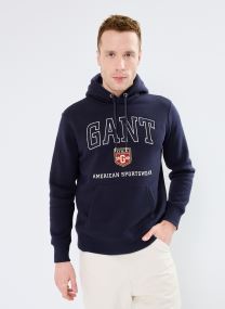 Felpe con cappuccio Graphic Hoodie uomo blu GANT Felpe con cappuccio Graphic Hoodie uomo blu BLEU NUIT