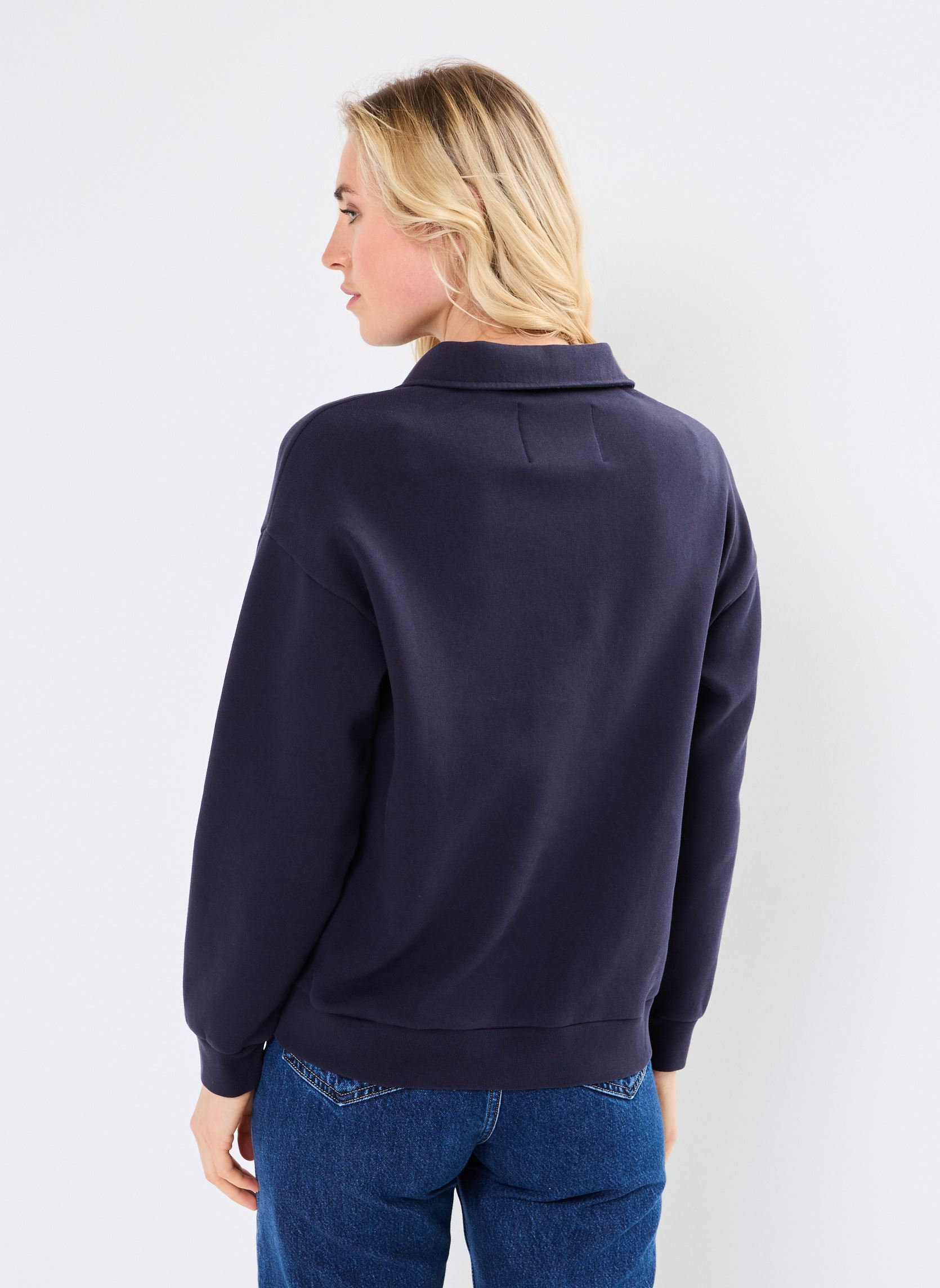 Sweater Script Rugger Sweat dames blauw GANT Sweater Script Rugger Sweat dames blauw BLEU NUIT