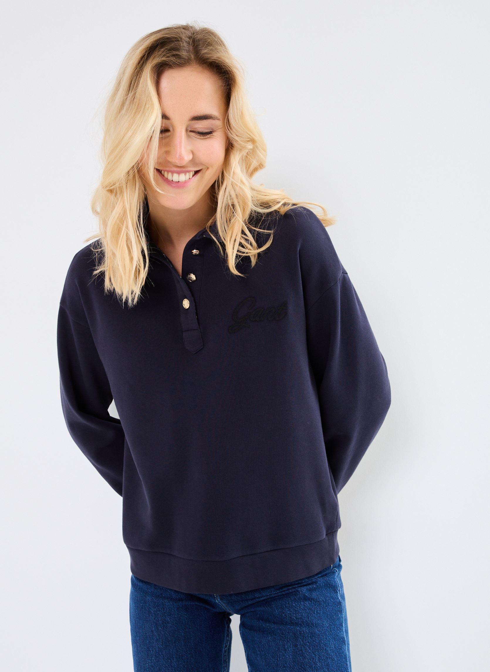 Vêtements GANT Script Rugger Sweat pour Accessoires