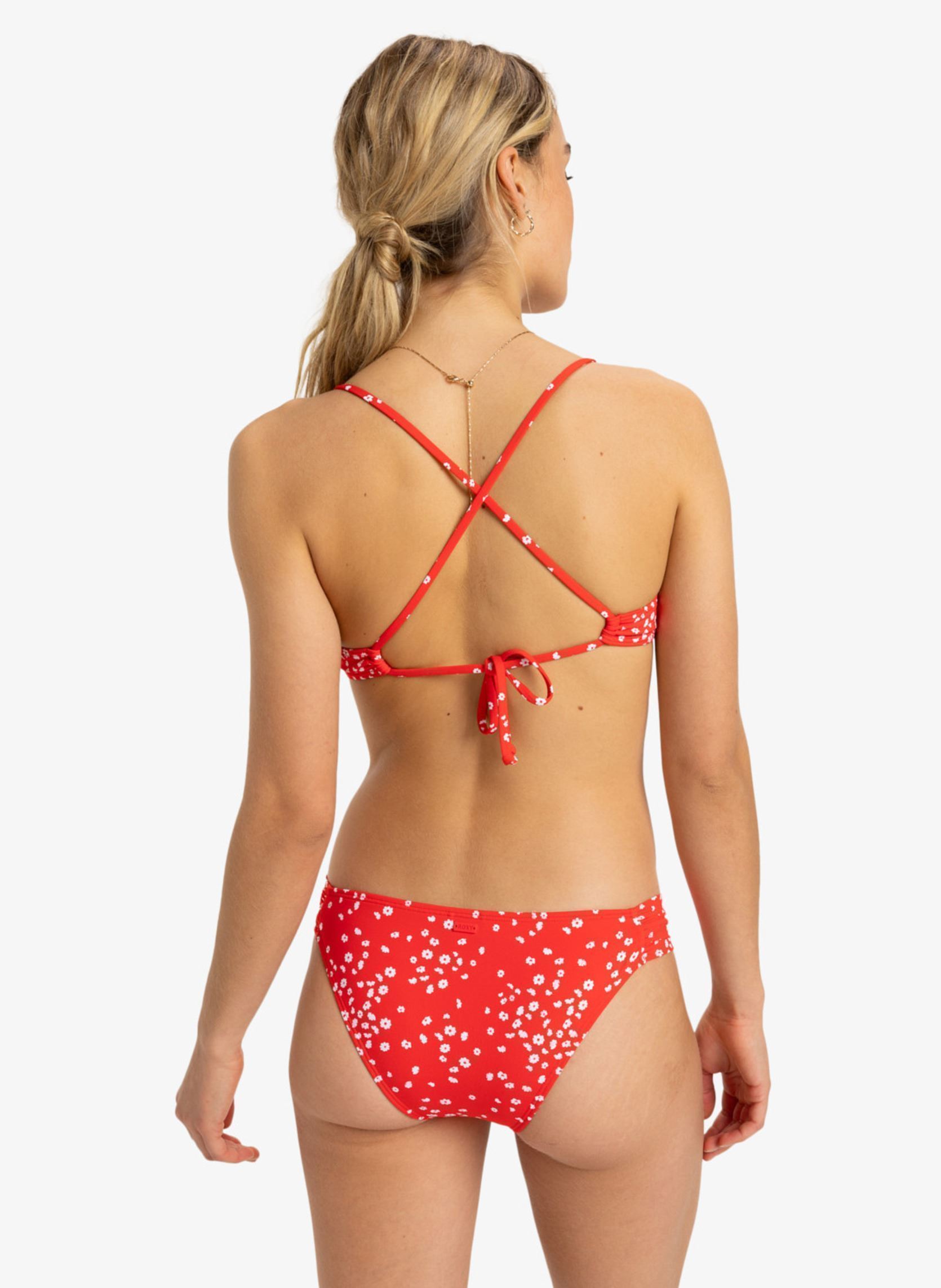 Bikini-Hose Pt Beach Classics Moderate ERJX404982 damen rot Roxy Bikini-Hose Pt Beach Classics Moderate ERJX404982 damen rot POPPY RED DANCING DITSY SWIM