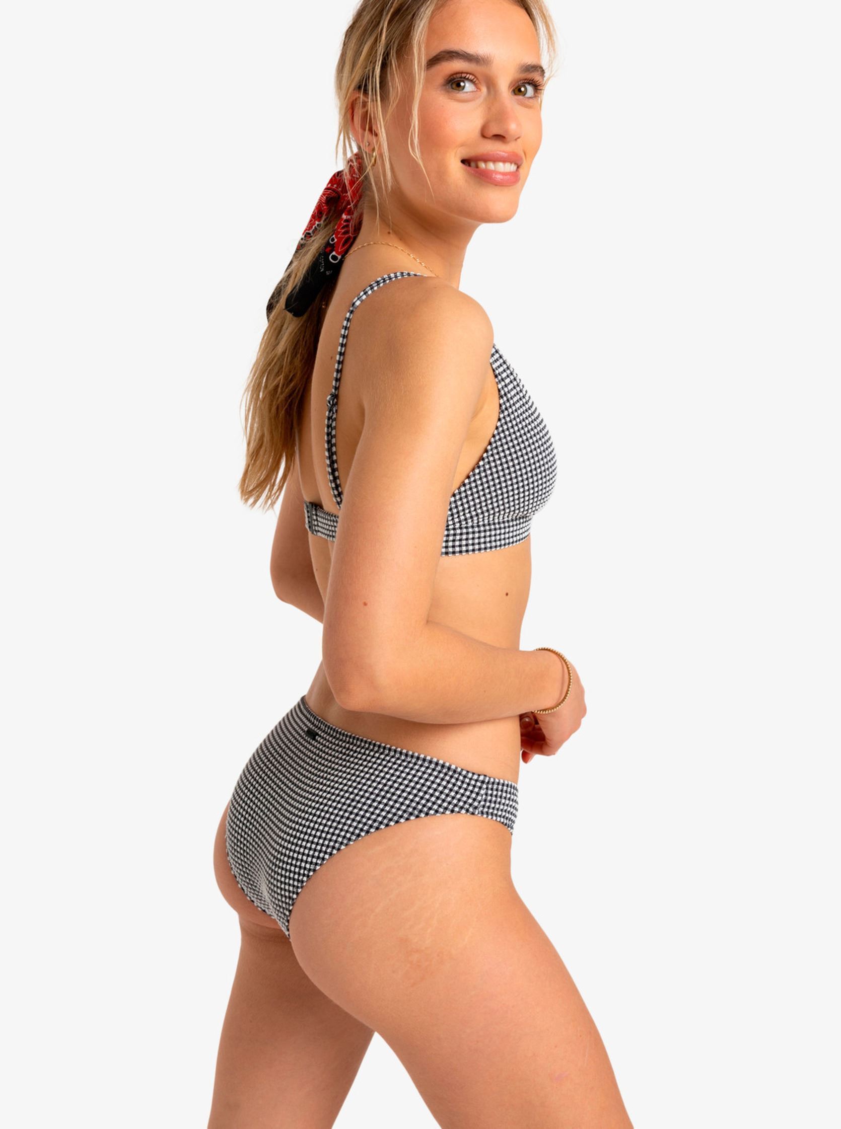 Bikinibroekjes Gingham Bikini ERJX404994 dames zwart Roxy Bikinibroekjes Gingham Bikini ERJX404994 dames zwart ANTHRACITE