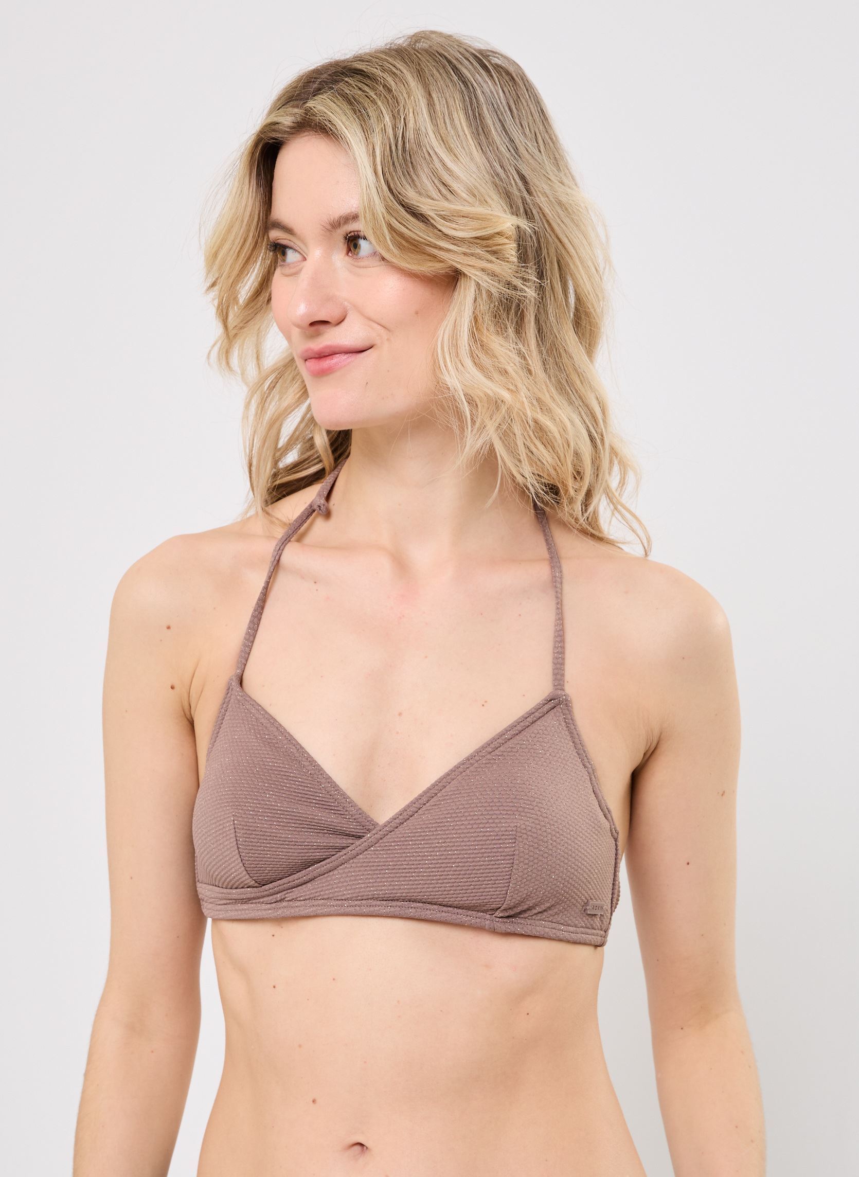 Triangel bikinitops Lasca Bralette Tri ERJX305447 dames bruin Roxy Triangel bikinitops Lasca Bralette Tri ERJX305447 dames bruin DEEP TAUPE