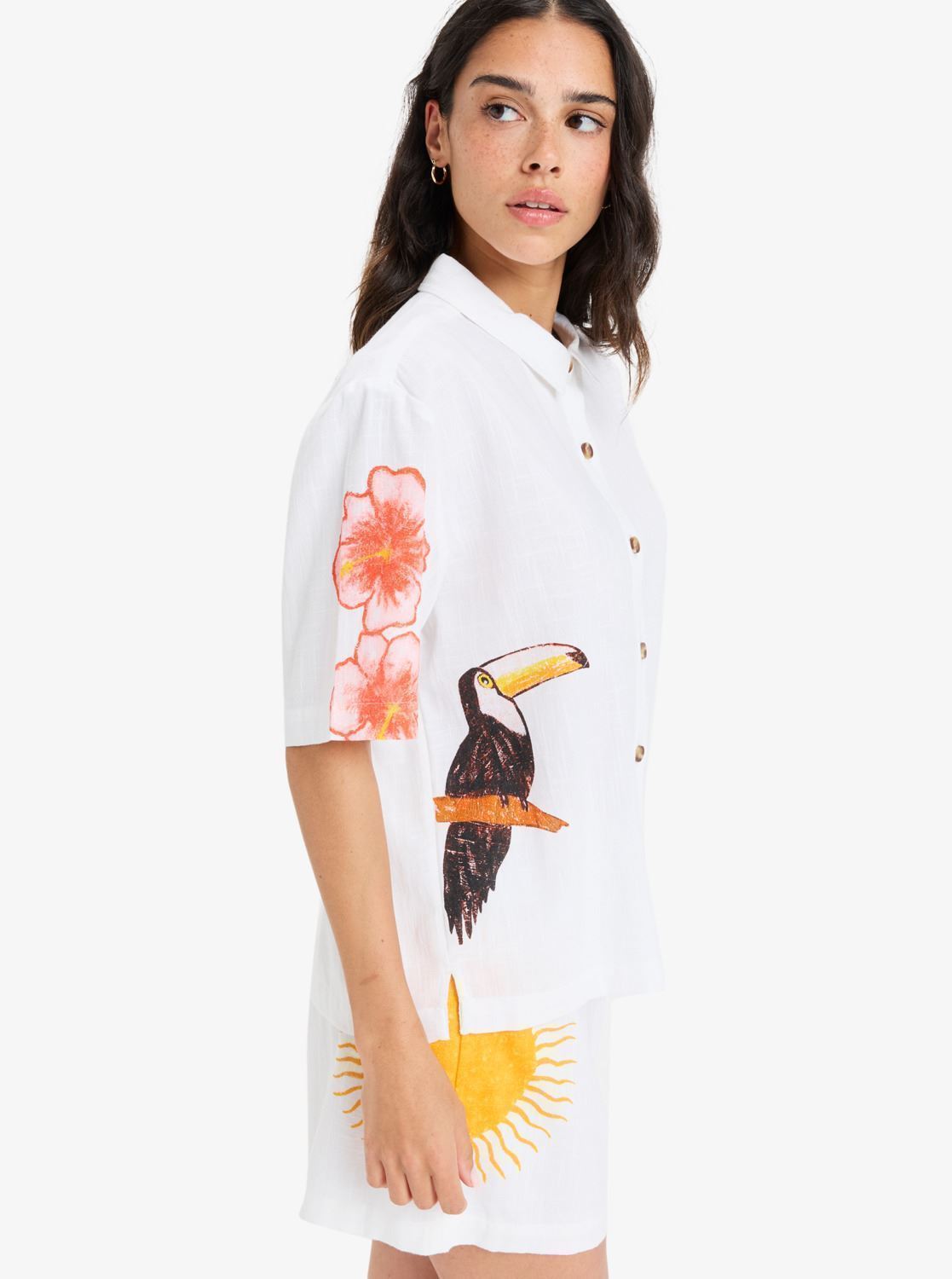 Camisas de manga corta Atlas Another Sun ERJWT03681 mujer blanco Roxy Camisas de manga corta Atlas Another Sun ERJWT03681 mujer blanco BRIGHT WHITE