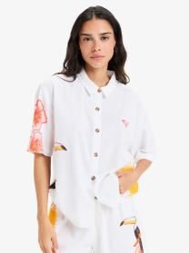 Camisas de manga corta Atlas Another Sun ERJWT03681 mujer blanco