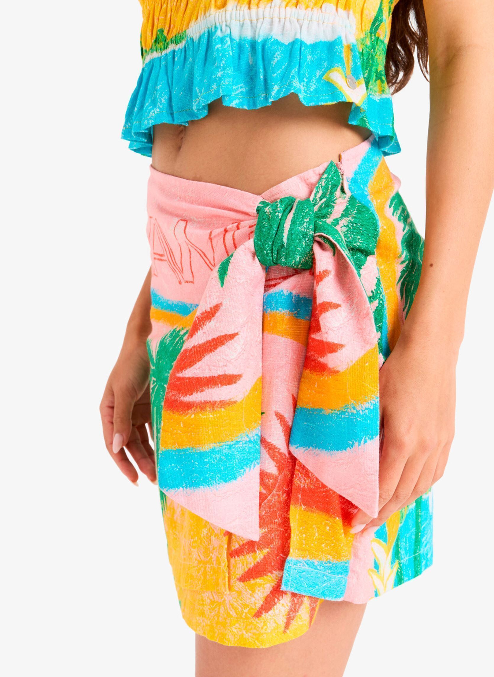 Jupes courtes Atlas Summer Cocktail ERJWK03181 femme multicolore Roxy Jupes courtes Atlas Summer Cocktail ERJWK03181 femme multicolore BRIGHT WHITE
