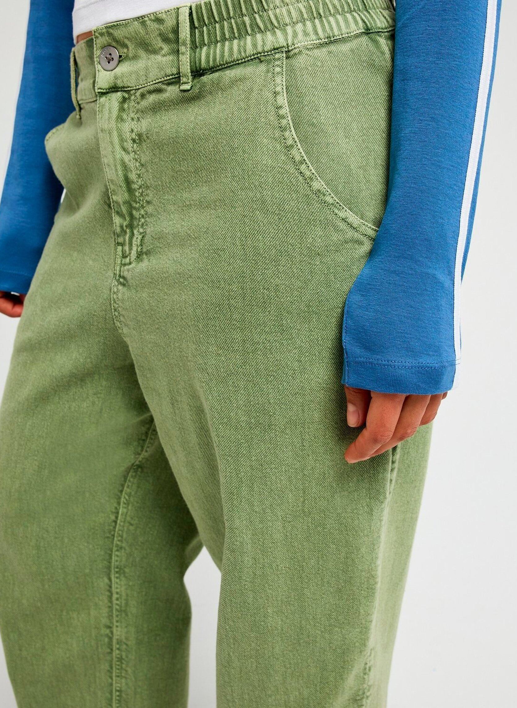 Weite Hosen Break My Soul ERJNP03621 damen grün Roxy Weite Hosen Break My Soul ERJNP03621 damen grün OIL GREEN