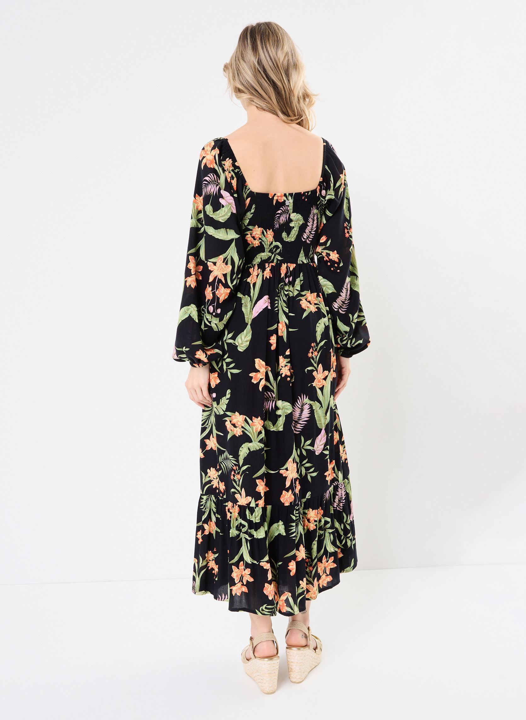 Vestidos largos Black Sands ERJWD03867 mujer negro Roxy Vestidos largos Black Sands ERJWD03867 mujer negro ANTHRACITE ISLAND ESCAPE