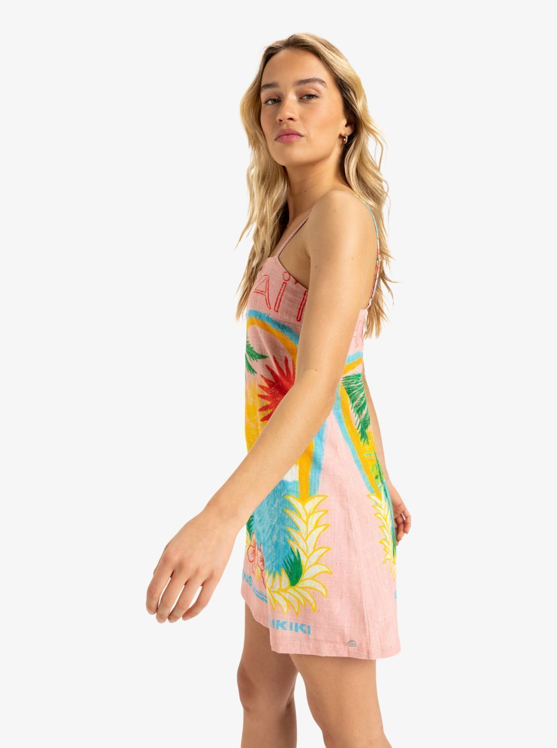 Robes Atlas Playa Blanca Slip Dress ERJWD03860 femme multicolore Roxy Robes Atlas Playa Blanca Slip Dress ERJWD03860 femme multicolore BRIGHT WHITE