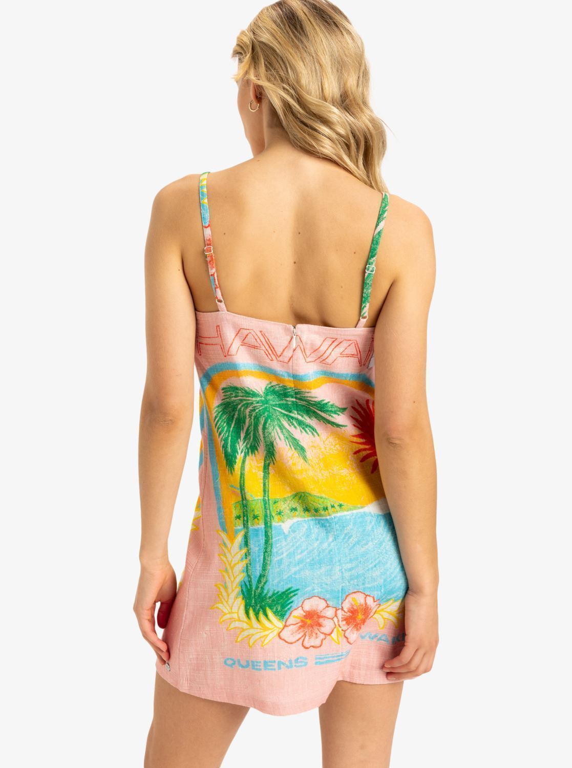 Robes Atlas Playa Blanca Slip Dress ERJWD03860 femme multicolore Roxy Robes Atlas Playa Blanca Slip Dress ERJWD03860 femme multicolore BRIGHT WHITE