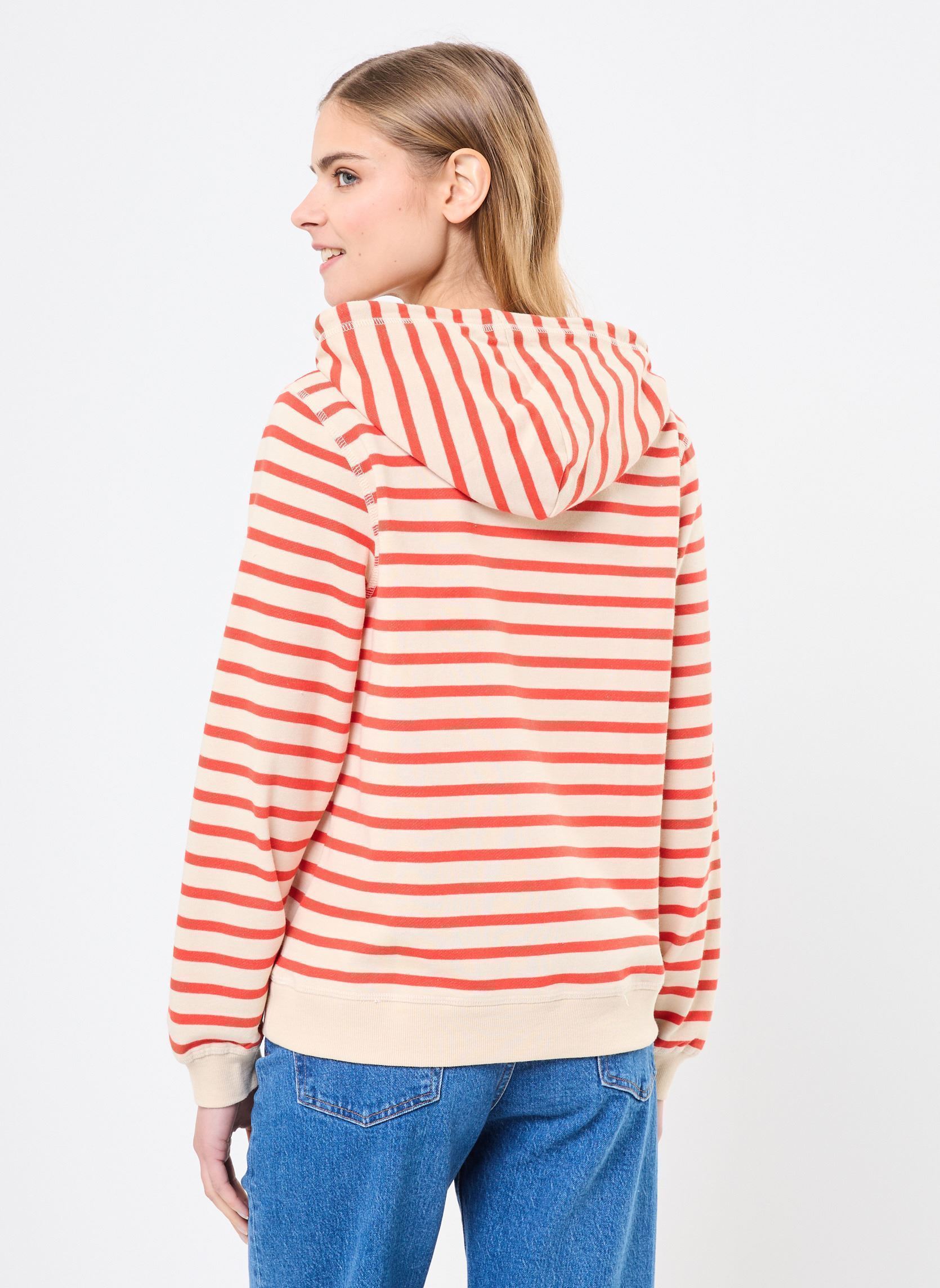 Sweats zippés Perfect Stripe ERJFT04955 femme beige Roxy Sweats zippés Perfect Stripe ERJFT04955 femme beige POPPY RED SMALL STRIPE