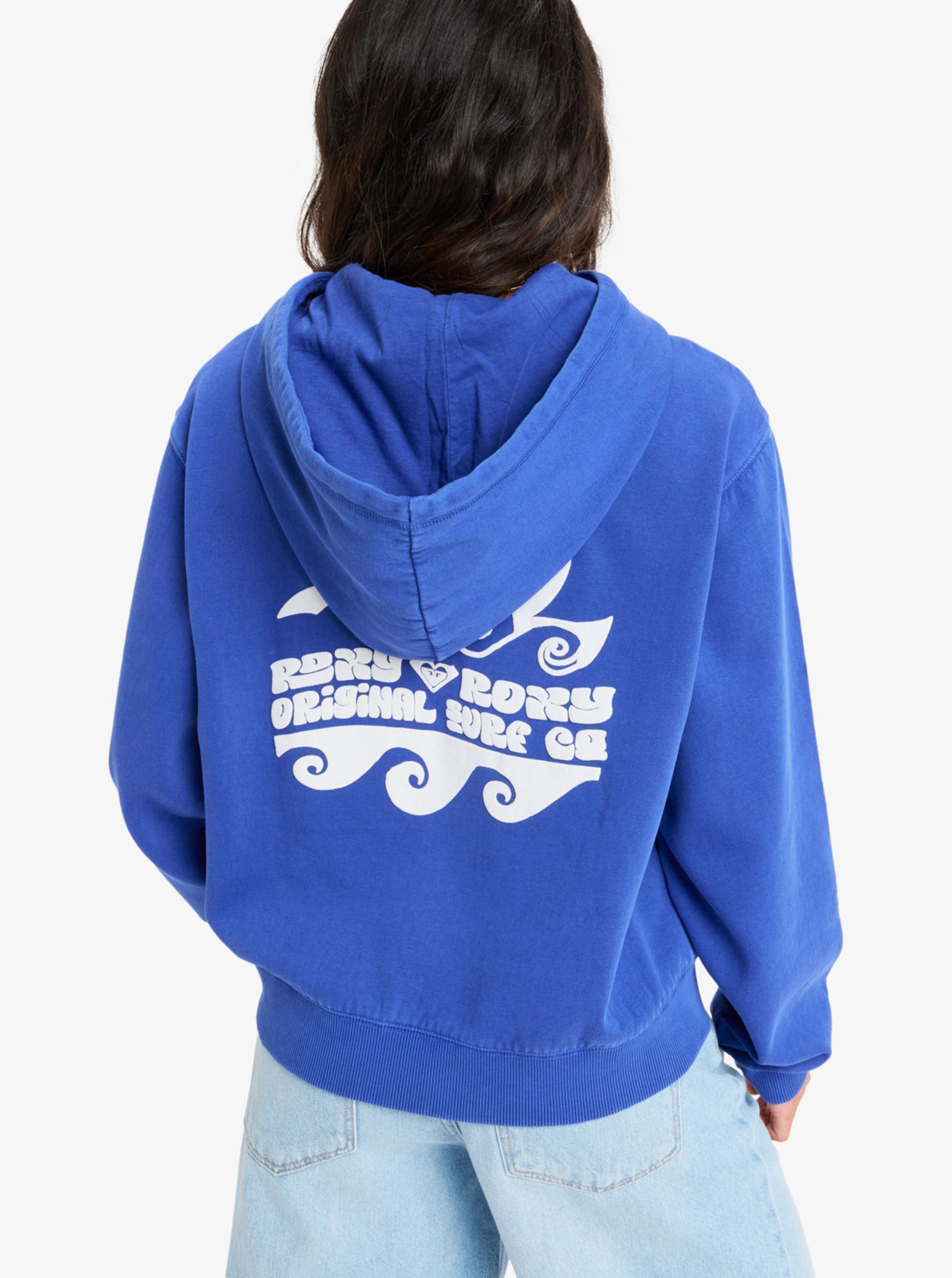 Kapuzenpullover First Day Hoodie ERJFT04940 damen blau Roxy Kapuzenpullover First Day Hoodie ERJFT04940 damen blau DAZZLING BLUE