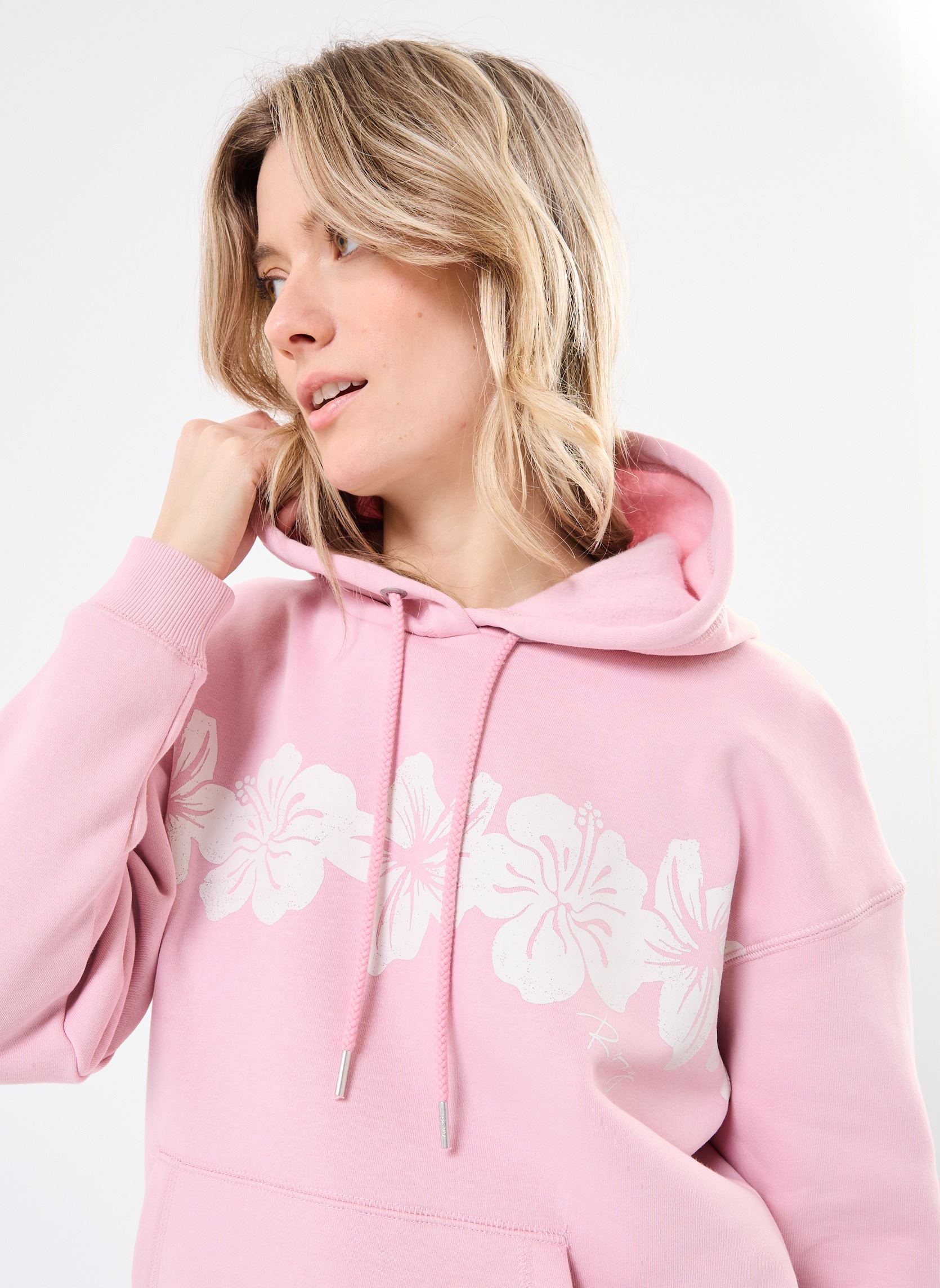 Sweats à capuche Perfect Place Hoodie Brushed ERJFT04959 femme rose Roxy Sweats à capuche Perfect Place Hoodie Brushed ERJFT04959 femme rose BLEACHED MAUVE