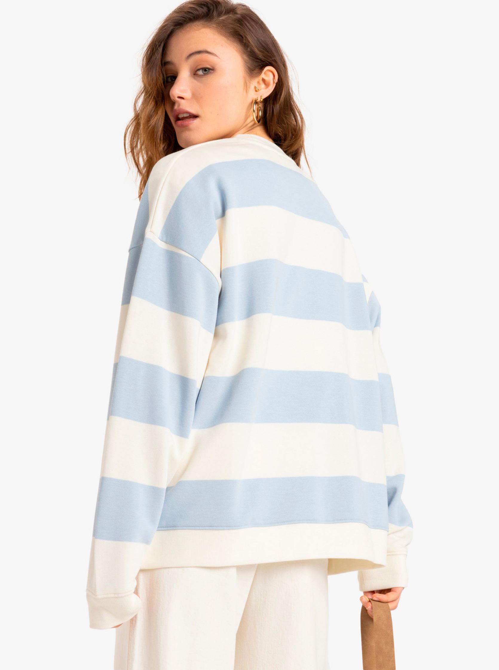Sweatshirts Strictly Stripes Oversized ERJFT04954 damen beige Roxy Sweatshirts Strictly Stripes Oversized ERJFT04954 damen beige SKYWAY STRICTLY STRIPE