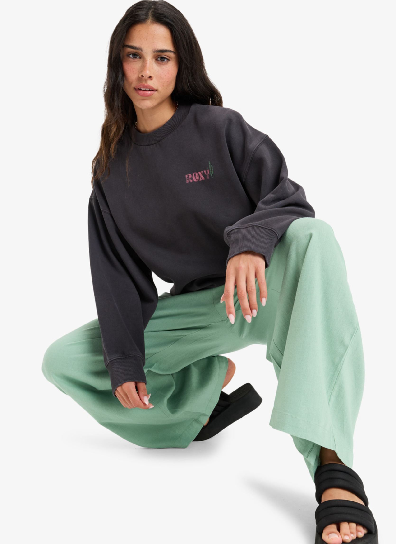 Sweatshirts Lineup Terry ERJFT04997 damen grau Roxy Sweatshirts Lineup Terry ERJFT04997 damen grau PHANTOM