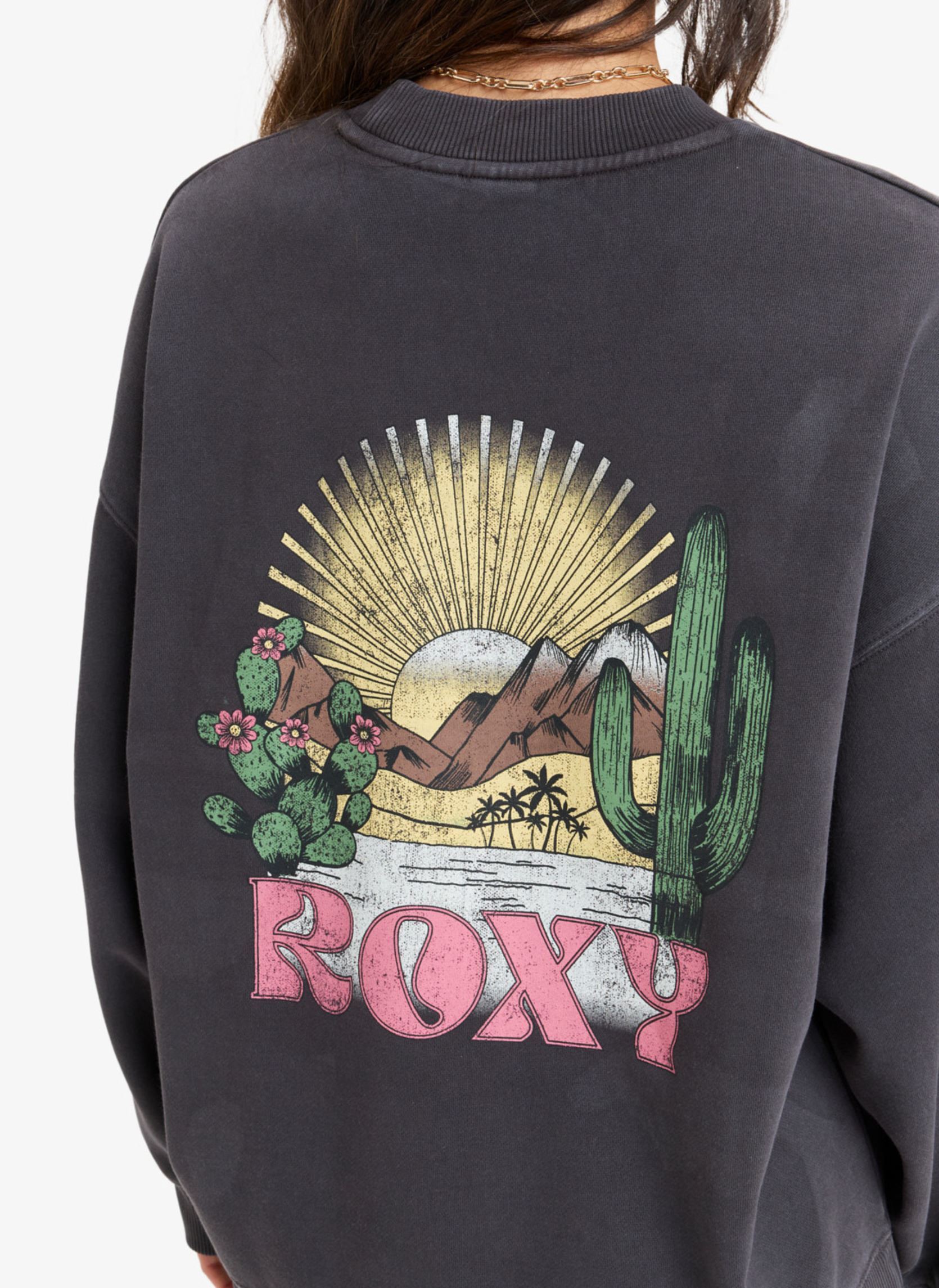 Sweatshirts Lineup Terry ERJFT04997 damen grau Roxy Sweatshirts Lineup Terry ERJFT04997 damen grau PHANTOM