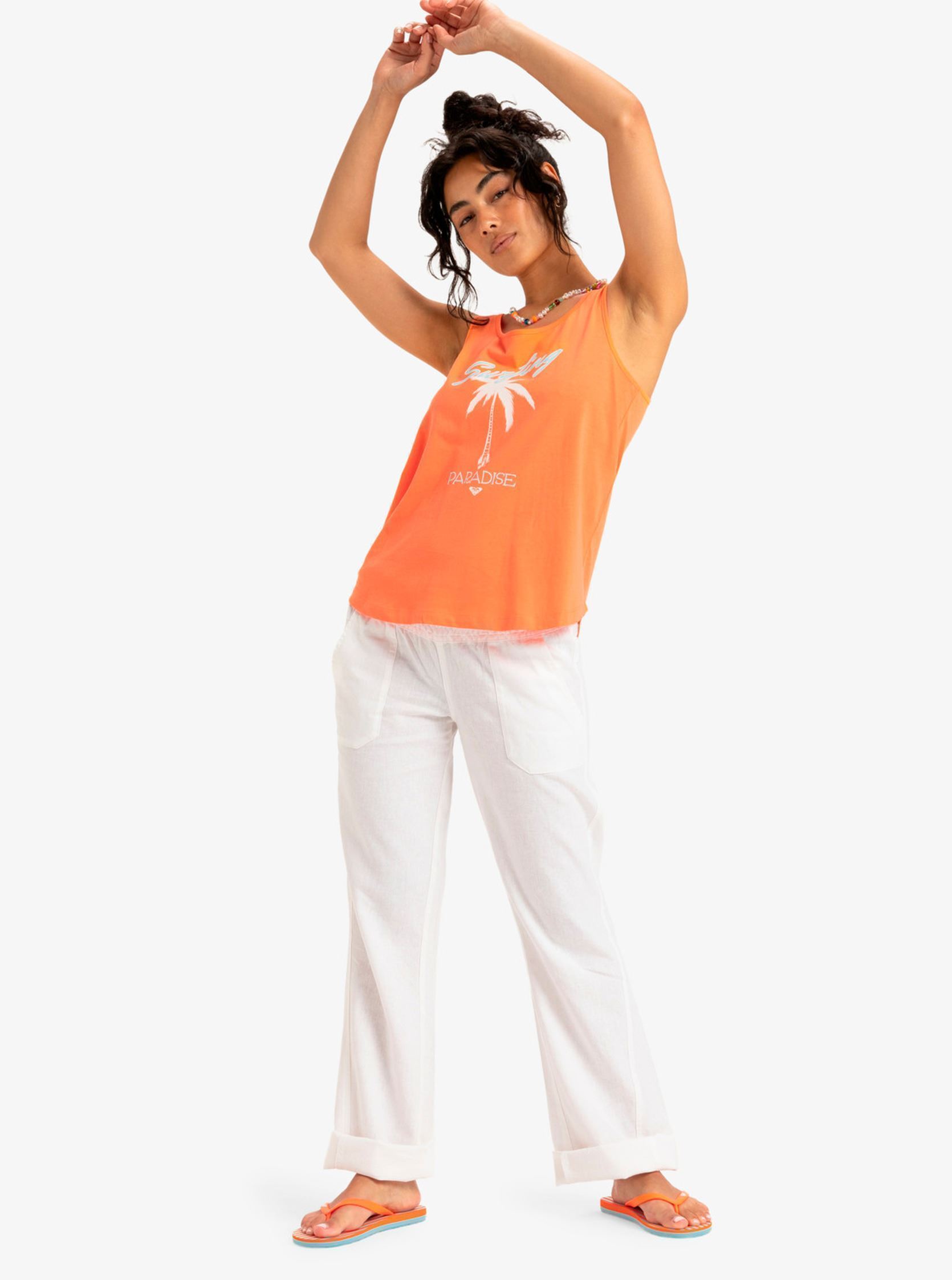 Débardeurs Surfclassic Tank Organic ERJZT05970 femme orange Roxy Débardeurs Surfclassic Tank Organic ERJZT05970 femme orange NECTARINE