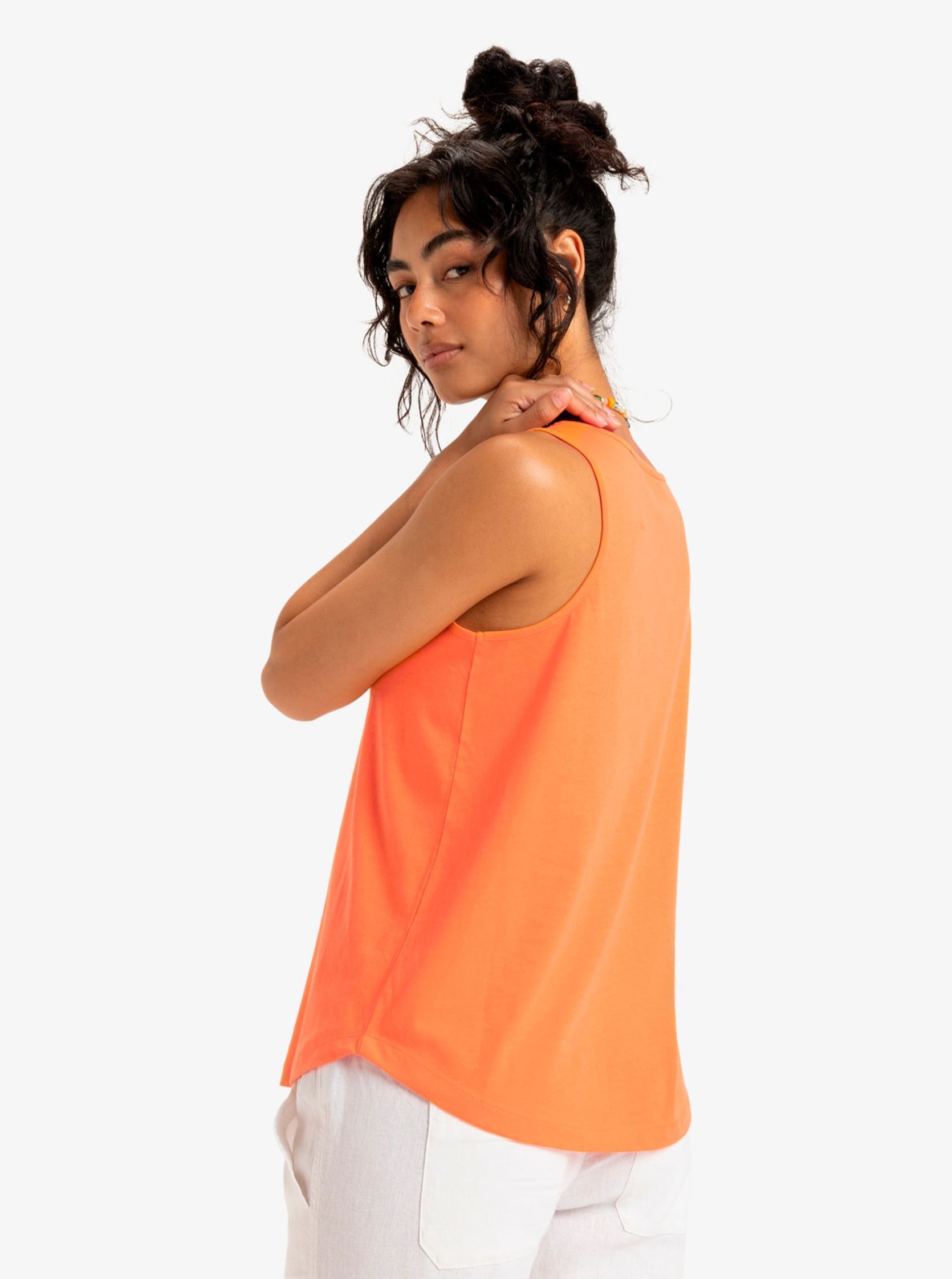 Débardeurs Surfclassic Tank Organic ERJZT05970 femme orange Roxy Débardeurs Surfclassic Tank Organic ERJZT05970 femme orange NECTARINE
