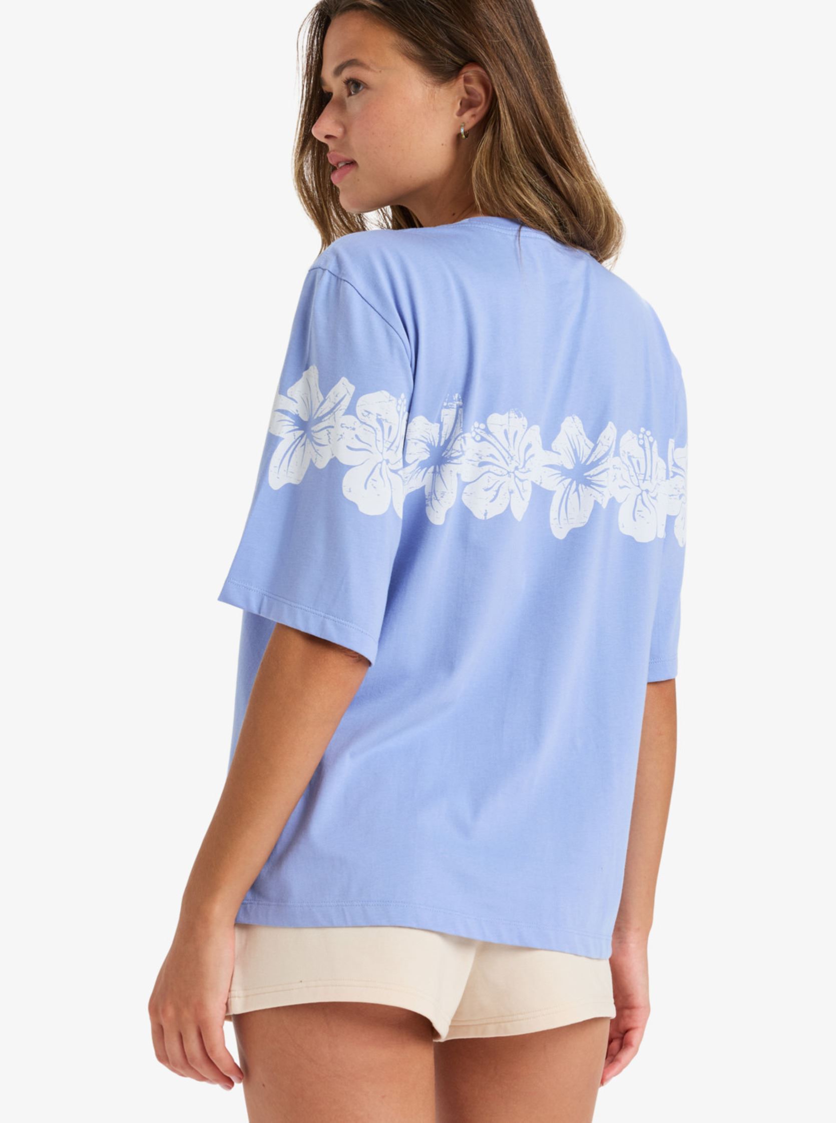 T-shirts met korte mouwen Hangloose Placed ERJZT05904 dames paars Roxy T-shirts met korte mouwen Hangloose Placed ERJZT05904 dames paars GRAPEMIST