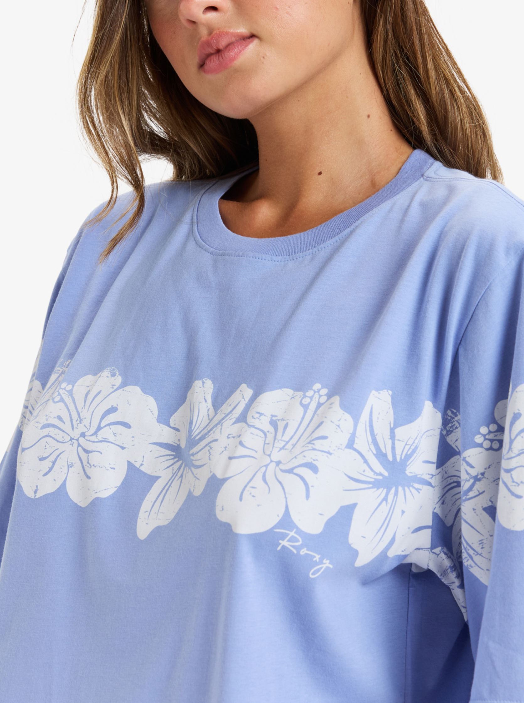 T-shirts met korte mouwen Hangloose Placed ERJZT05904 dames paars Roxy T-shirts met korte mouwen Hangloose Placed ERJZT05904 dames paars GRAPEMIST