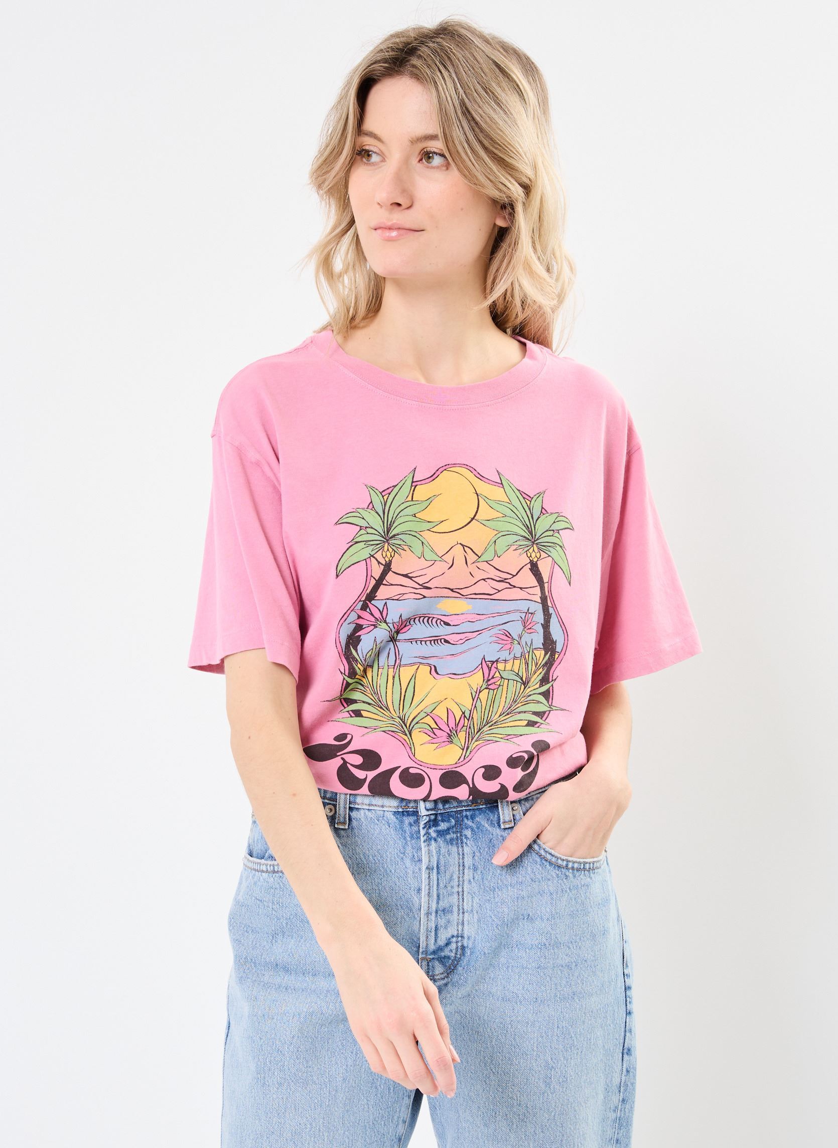 Vêtements Roxy Sunnyoversize Optic Wash ERJZT05905 pour Accessoires - vue 1