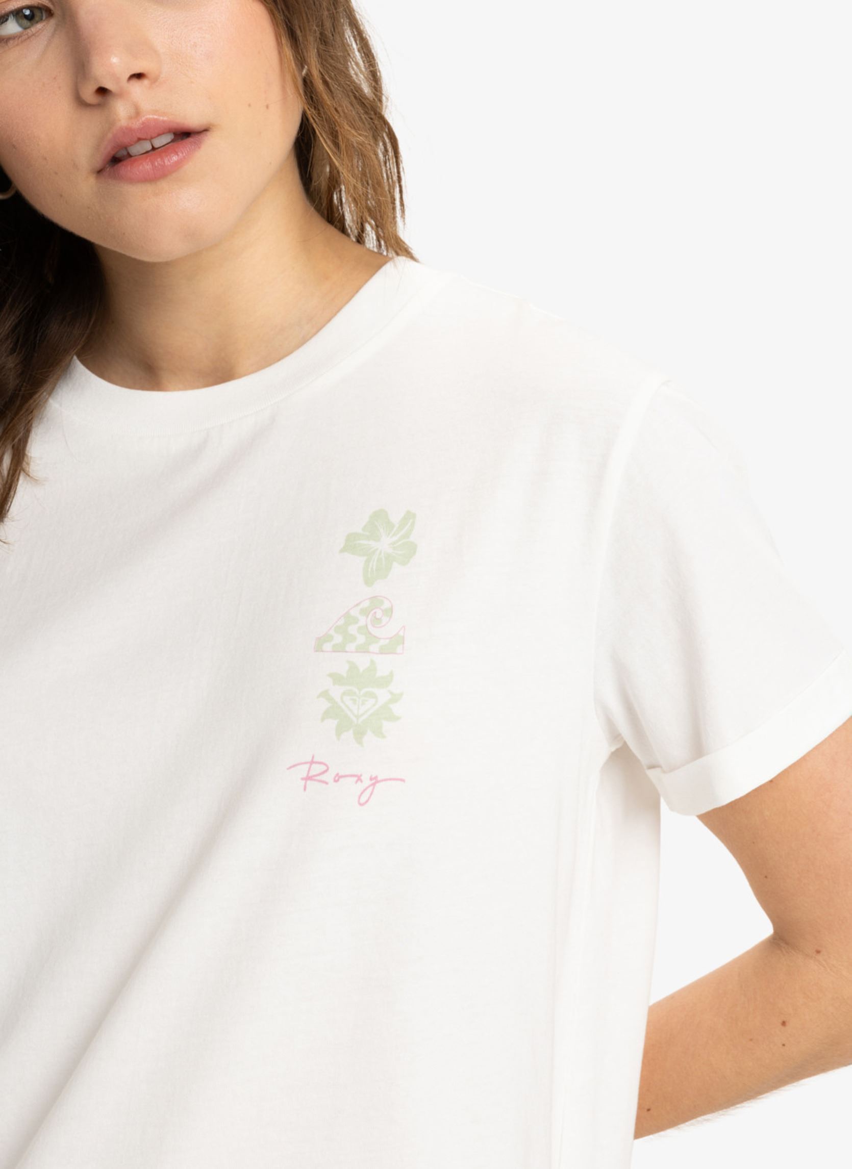 Camisetas de manga corta Oceanregular Art ERJZT05910 mujer blanco Roxy Camisetas de manga corta Oceanregular Art ERJZT05910 mujer blanco EGRET