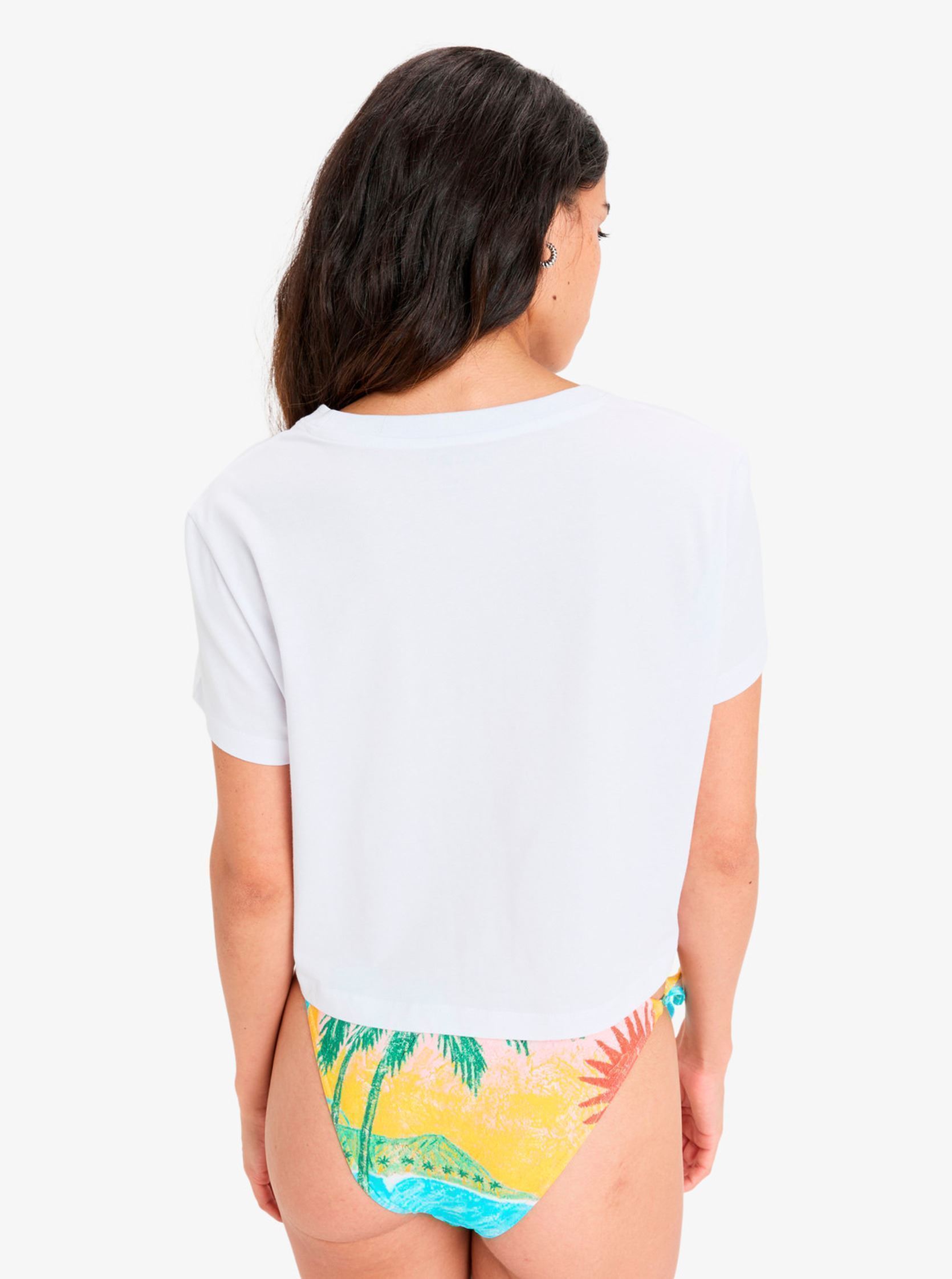 T-shirt a maniche corte Atlas Oceanregular Crop ERJZT05921 donna bianco Roxy T-shirt a maniche corte Atlas Oceanregular Crop ERJZT05921 donna bianco BRIGHT WHITE BYRON BAY