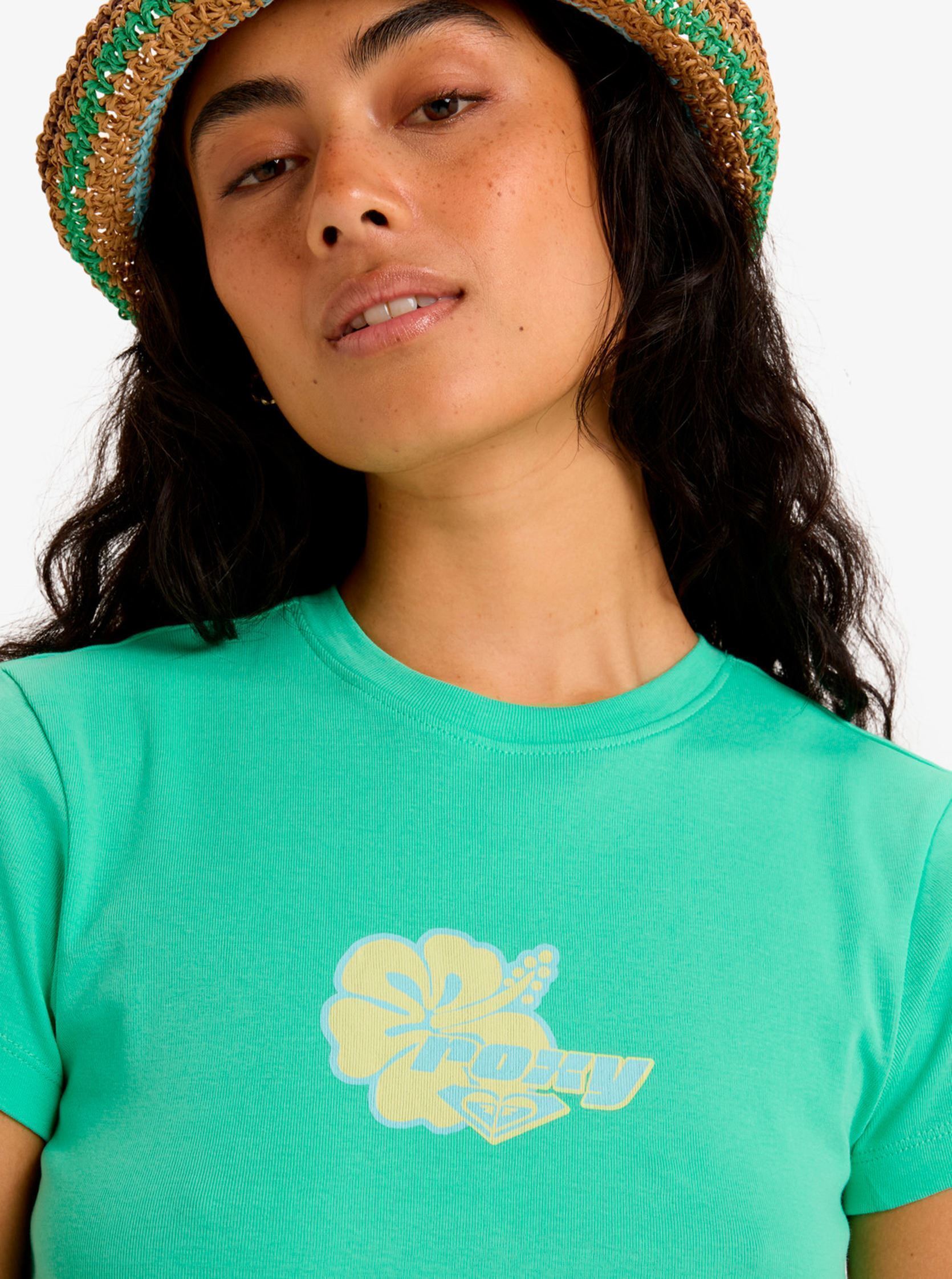 Tee-shirts manches courtes Beach Love ERJZT05968 femme vert Roxy Tee-shirts manches courtes Beach Love ERJZT05968 femme vert SPRING BUD