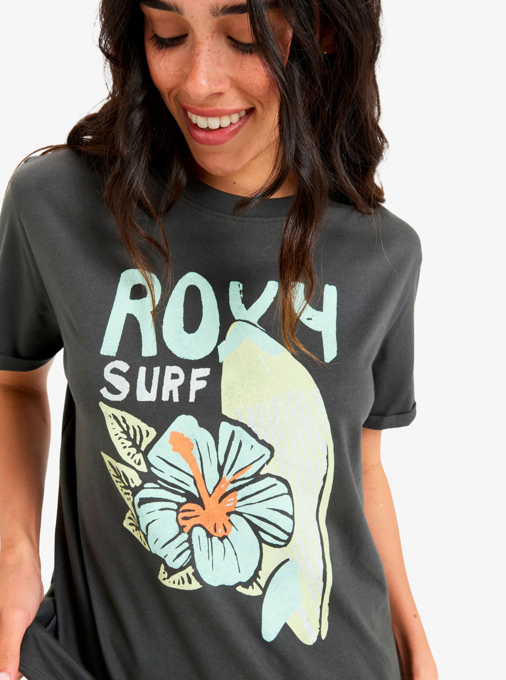 Tee-shirts manches courtes Oceanregular Poster ERJZT05969 femme gris Roxy Tee-shirts manches courtes Oceanregular Poster ERJZT05969 femme gris PHANTOM