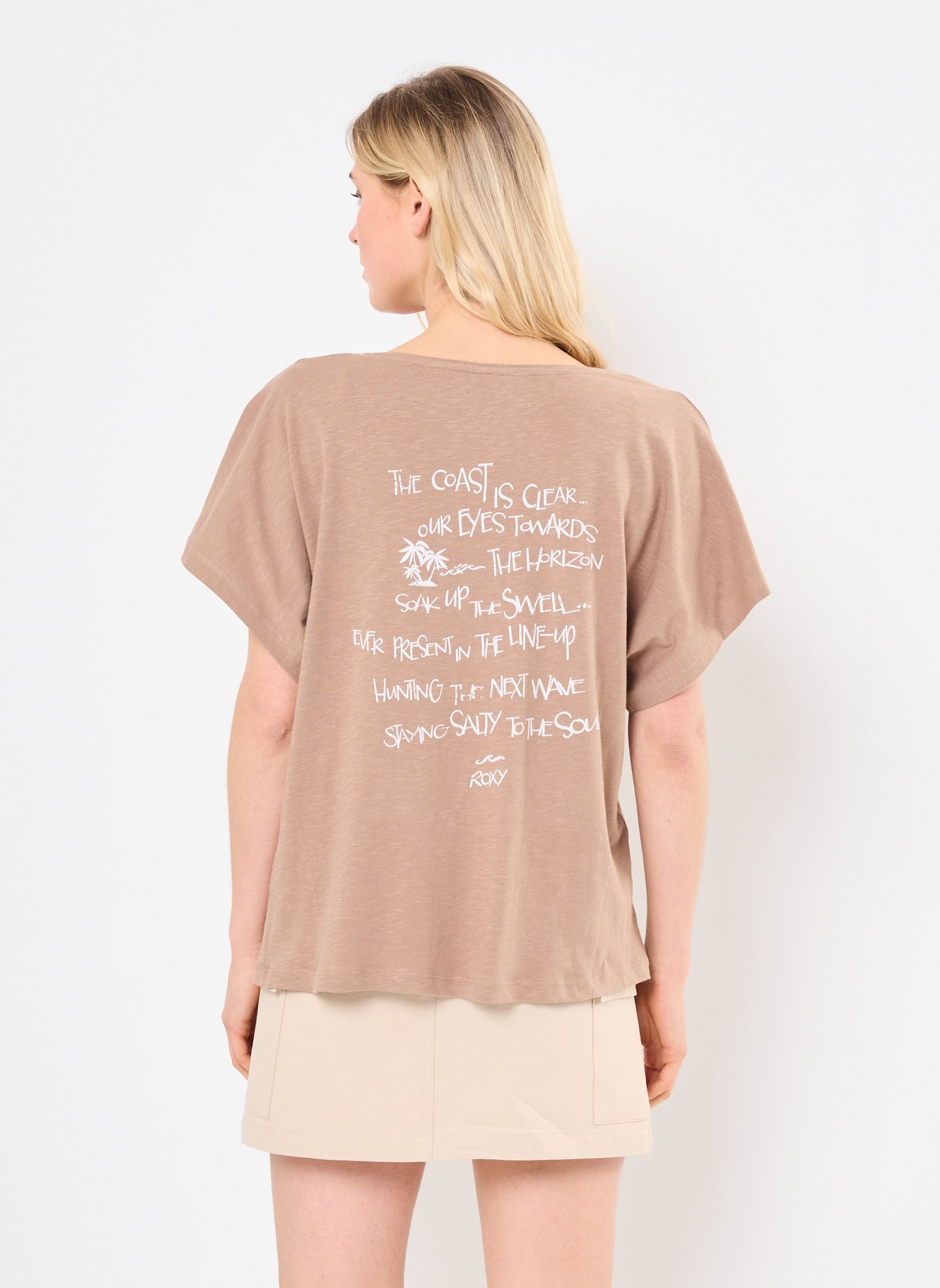 Tee-shirts manches courtes Nightfall ERJZT05973 femme marron Roxy Tee-shirts manches courtes Nightfall ERJZT05973 femme marron PORTABELLA