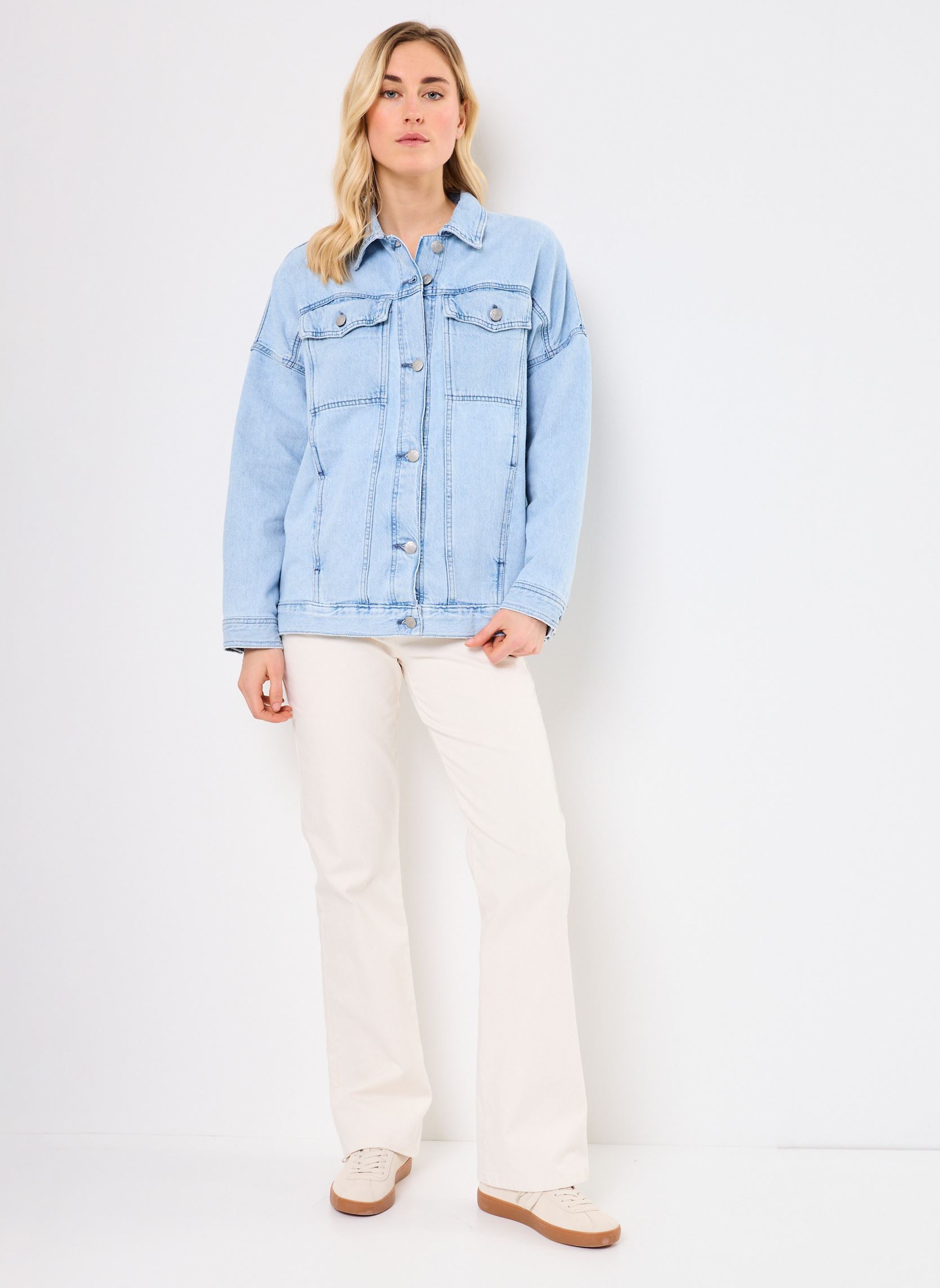 Giacche in jeans The Ocean Is Calling ERJJK03660 donna blu Roxy Giacche in jeans The Ocean Is Calling ERJJK03660 donna blu LIGHT BLUE