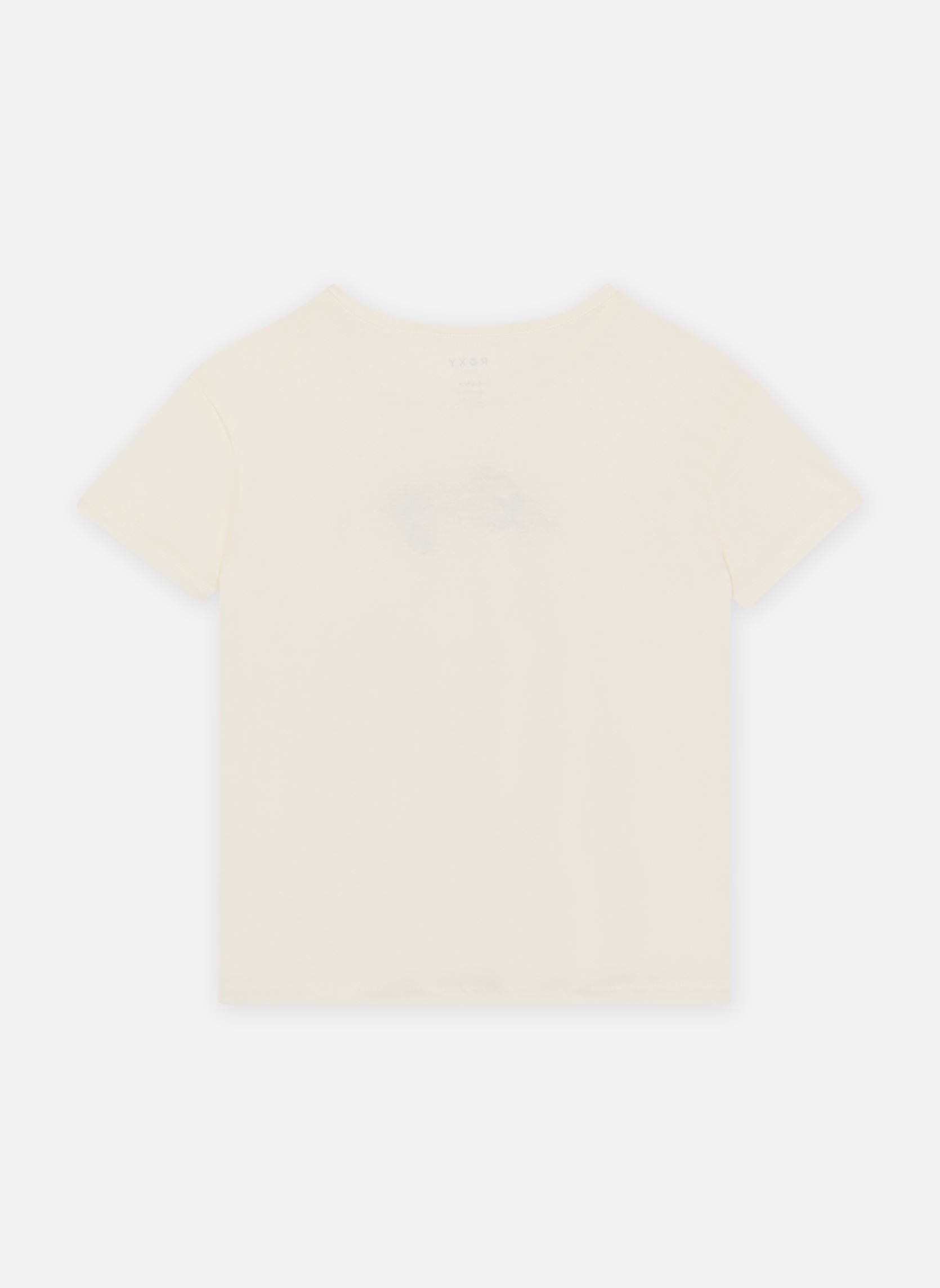 Tee-shirts manches courtes Day And Night ERGZT04116 fille beige Roxy Tee-shirts manches courtes Day And Night ERGZT04116 fille beige EGRET