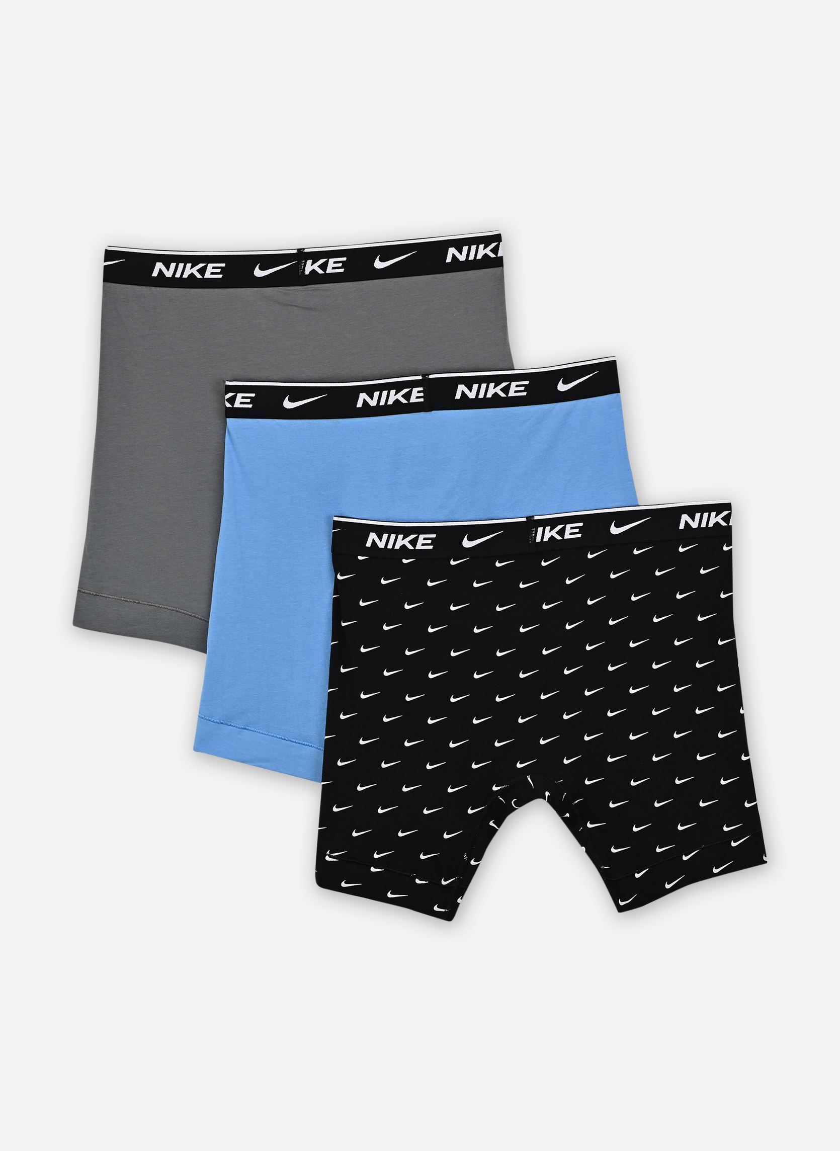 Sous-vêtements de sport Boxer Brief 3Pk 0000KE1007 homme noir Nike Underwear Sous-vêtements de sport Boxer Brief 3Pk 0000KE1007 homme noir SWOOSH PRINT/GREY/UNI. BLUE
