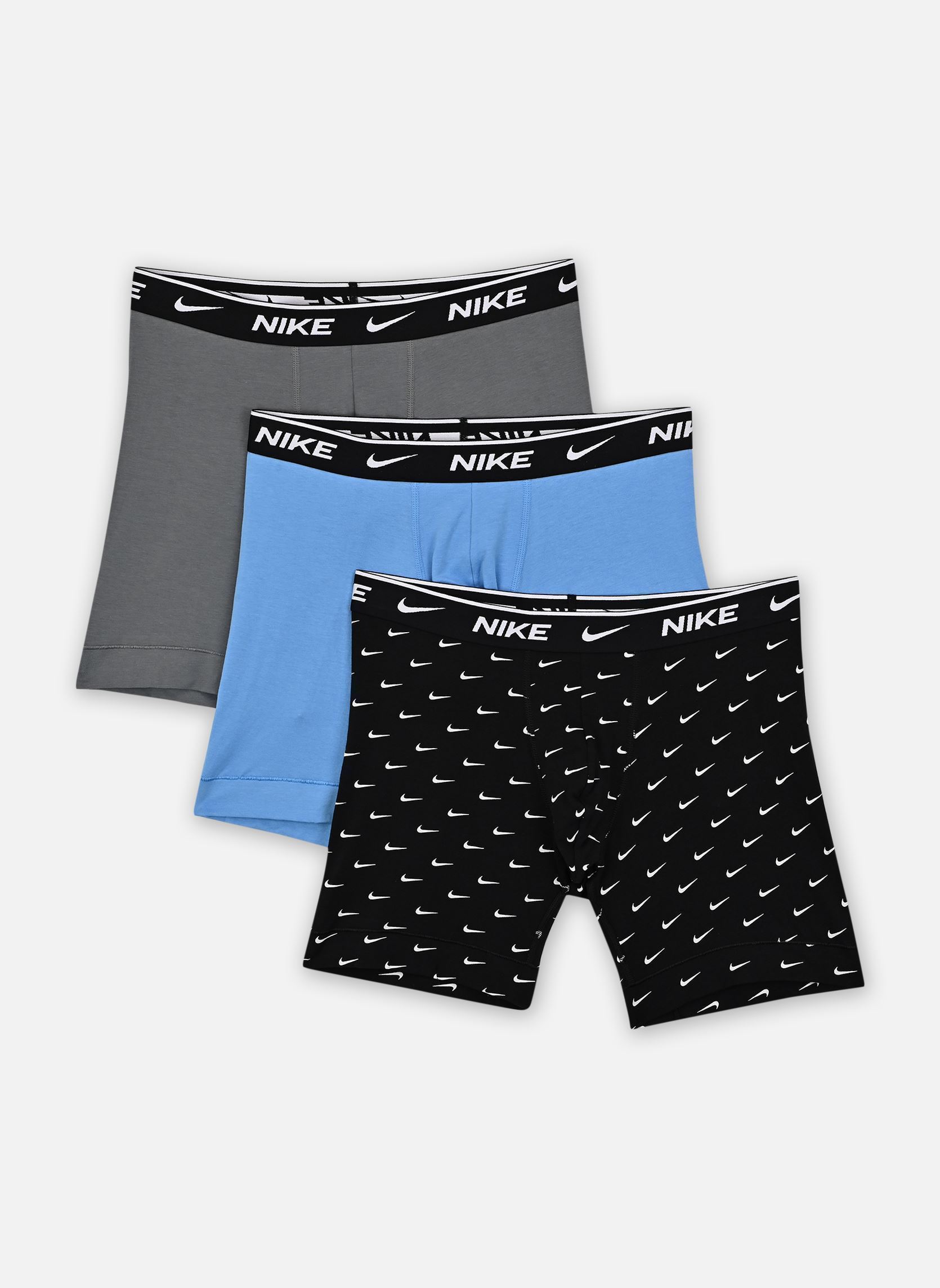 Sous-vêtements de sport Boxer Brief 3Pk 0000KE1007 homme noir Nike Underwear Sous-vêtements de sport Boxer Brief 3Pk 0000KE1007 homme noir SWOOSH PRINT/GREY/UNI. BLUE