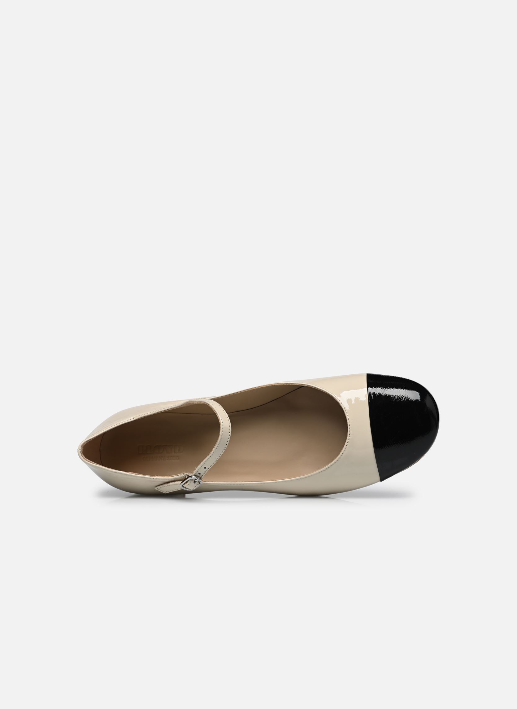 Ballerines classiques KIM femme blanc Lloyd Ballerines classiques KIM femme blanc BLACK/OAT MILK