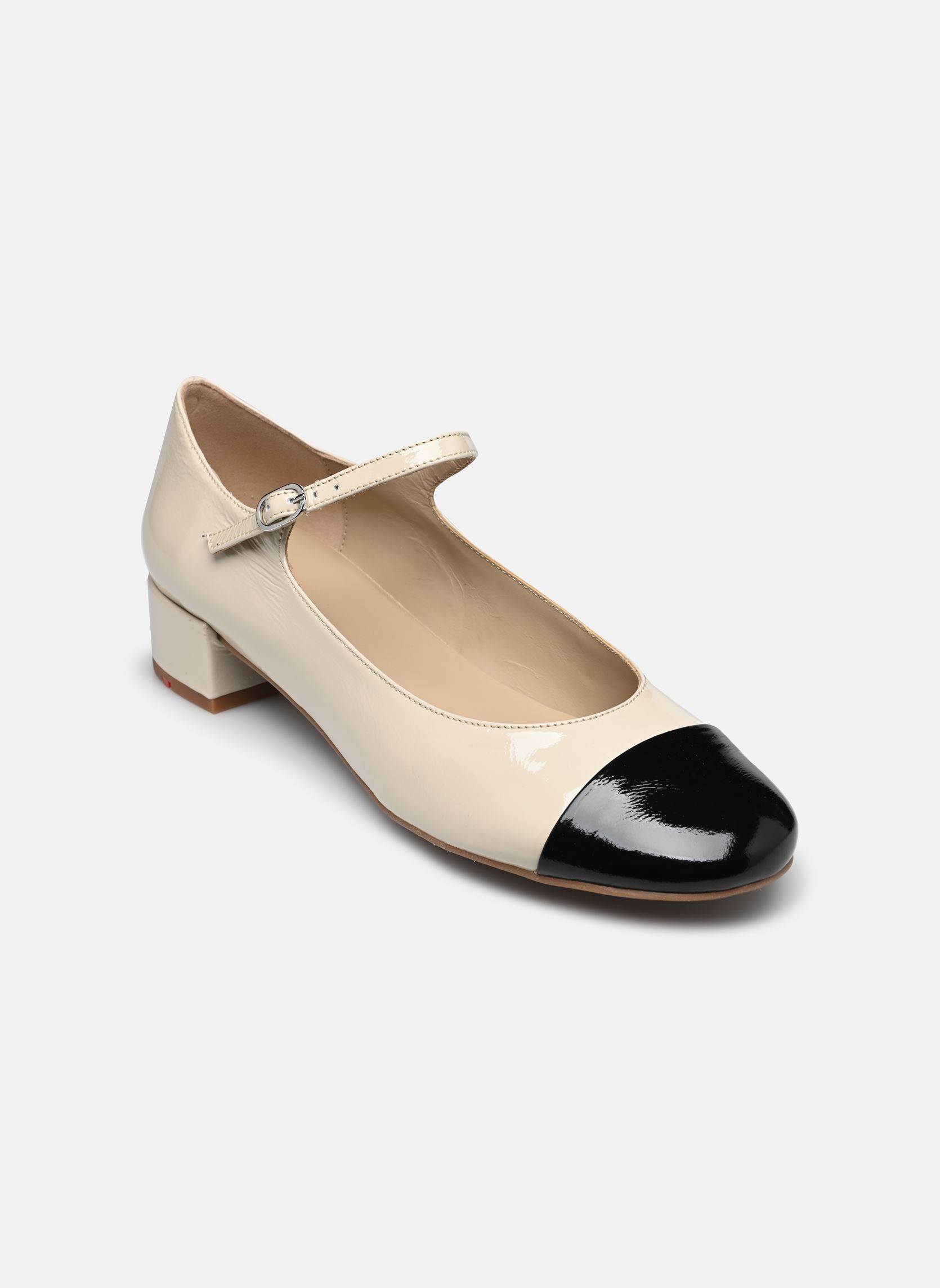 Ballerines classiques KIM femme blanc Lloyd Ballerines classiques KIM femme blanc BLACK/OAT MILK