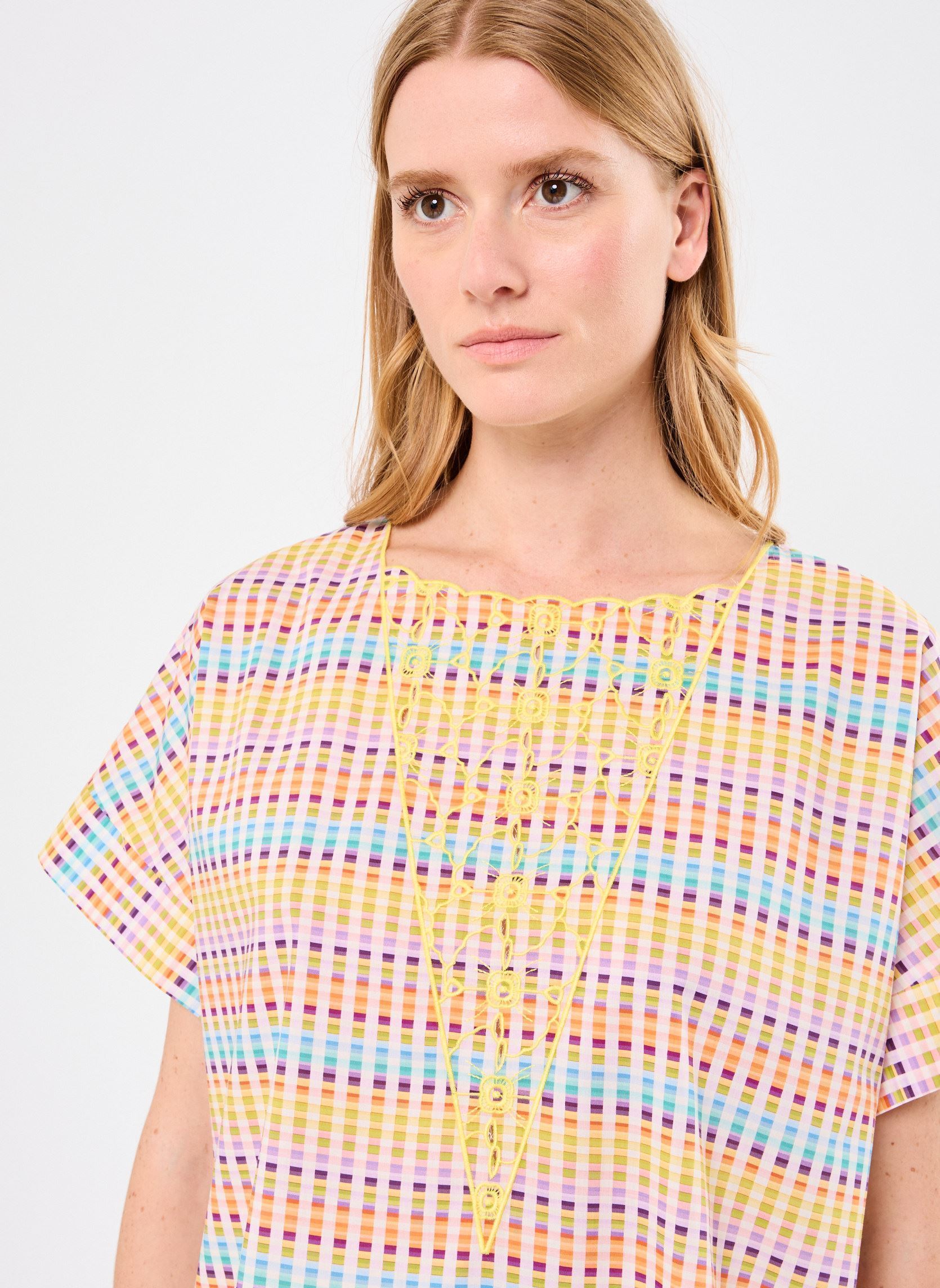 Blouses manches courtes Michela femme multicolore Orféo Blouses manches courtes Michela femme multicolore Capri
