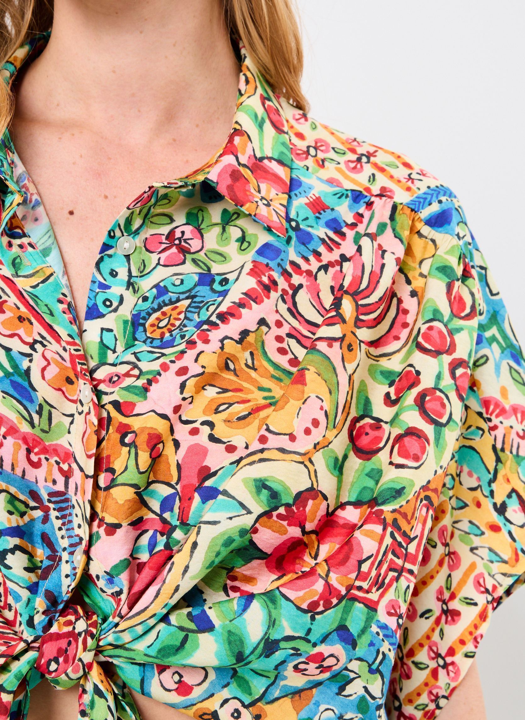 Chemises manches courtes Serena femme multicolore Orféo Chemises manches courtes Serena femme multicolore Dolce Vita