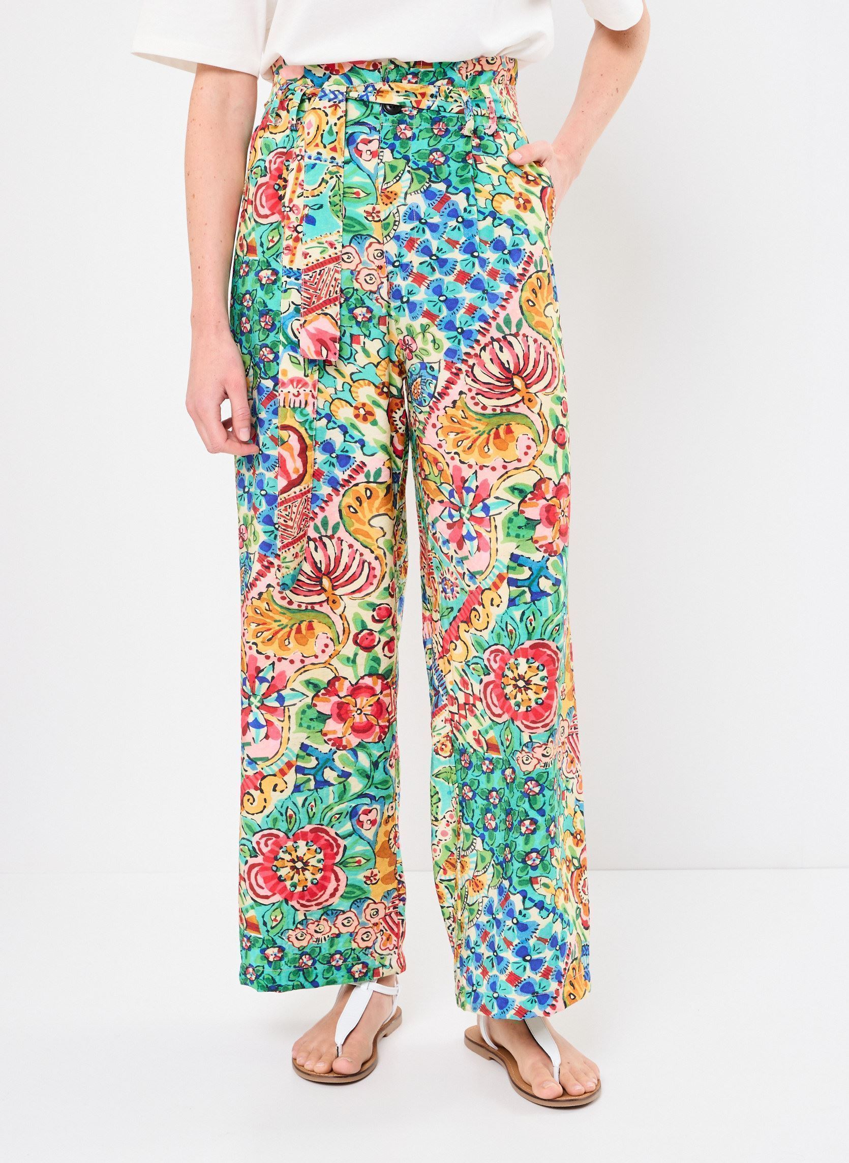 Weite Hosen Nami E25P2 damen mehrfarbig Orféo Weite Hosen Nami E25P2 damen mehrfarbig Dolce Vita