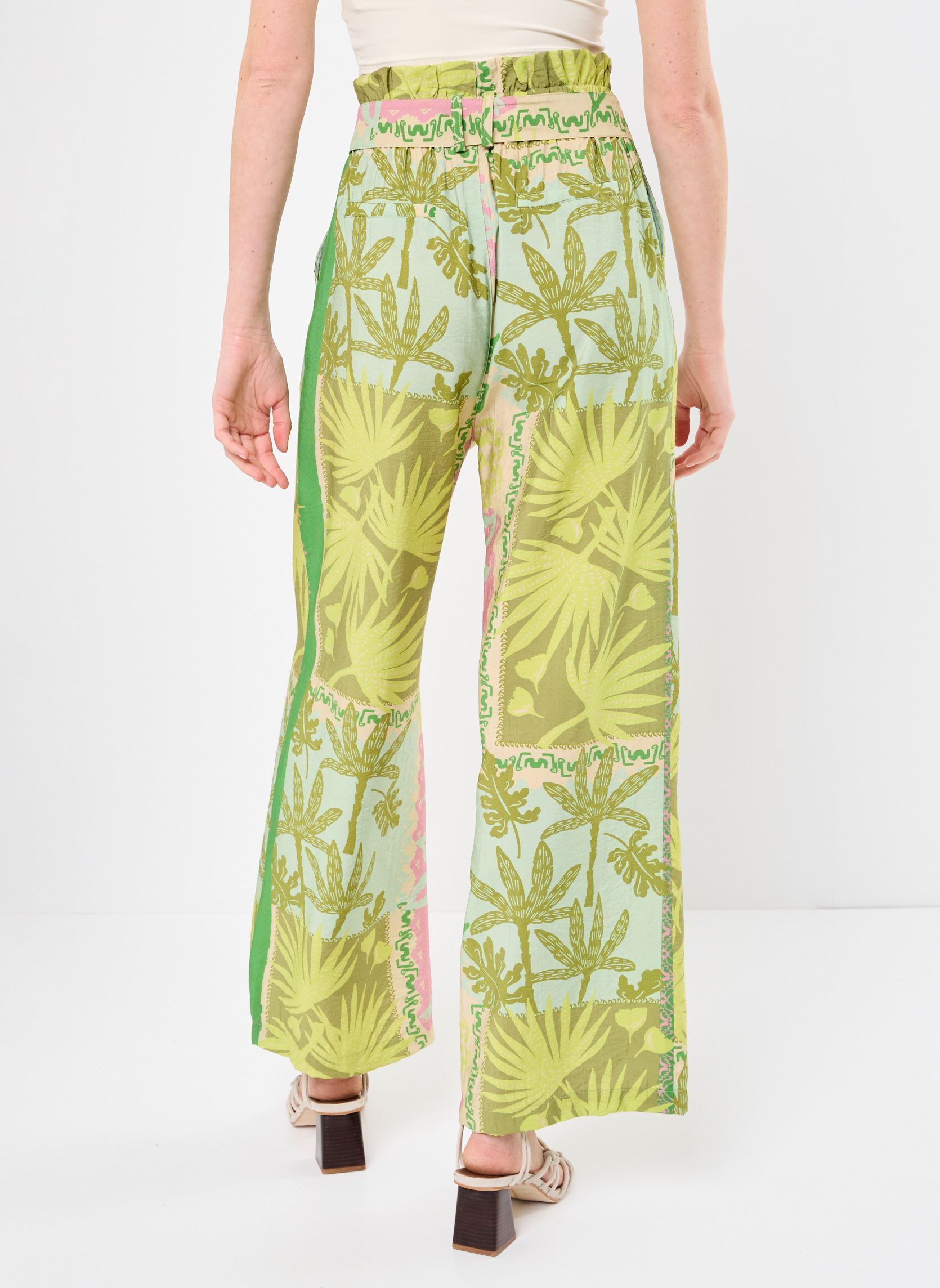 Pantalons larges Nami E25P2 femme multicolore Orféo Pantalons larges Nami E25P2 femme multicolore Farniente